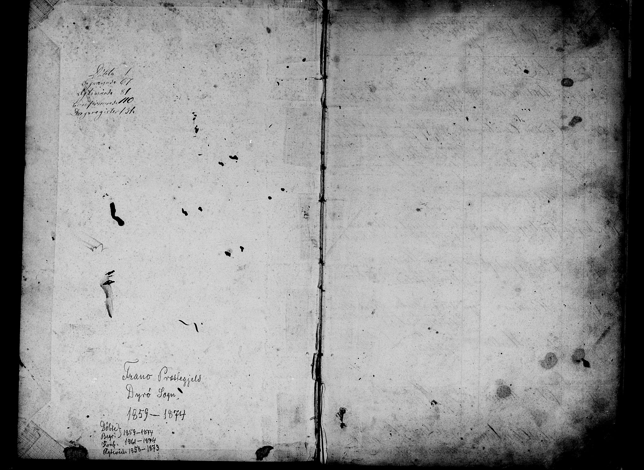 Tranøy sokneprestkontor, AV/SATØ-S-1313/I/Ia/Iab/L0012klokker: Klokkerbok nr. 12, 1859-1874
