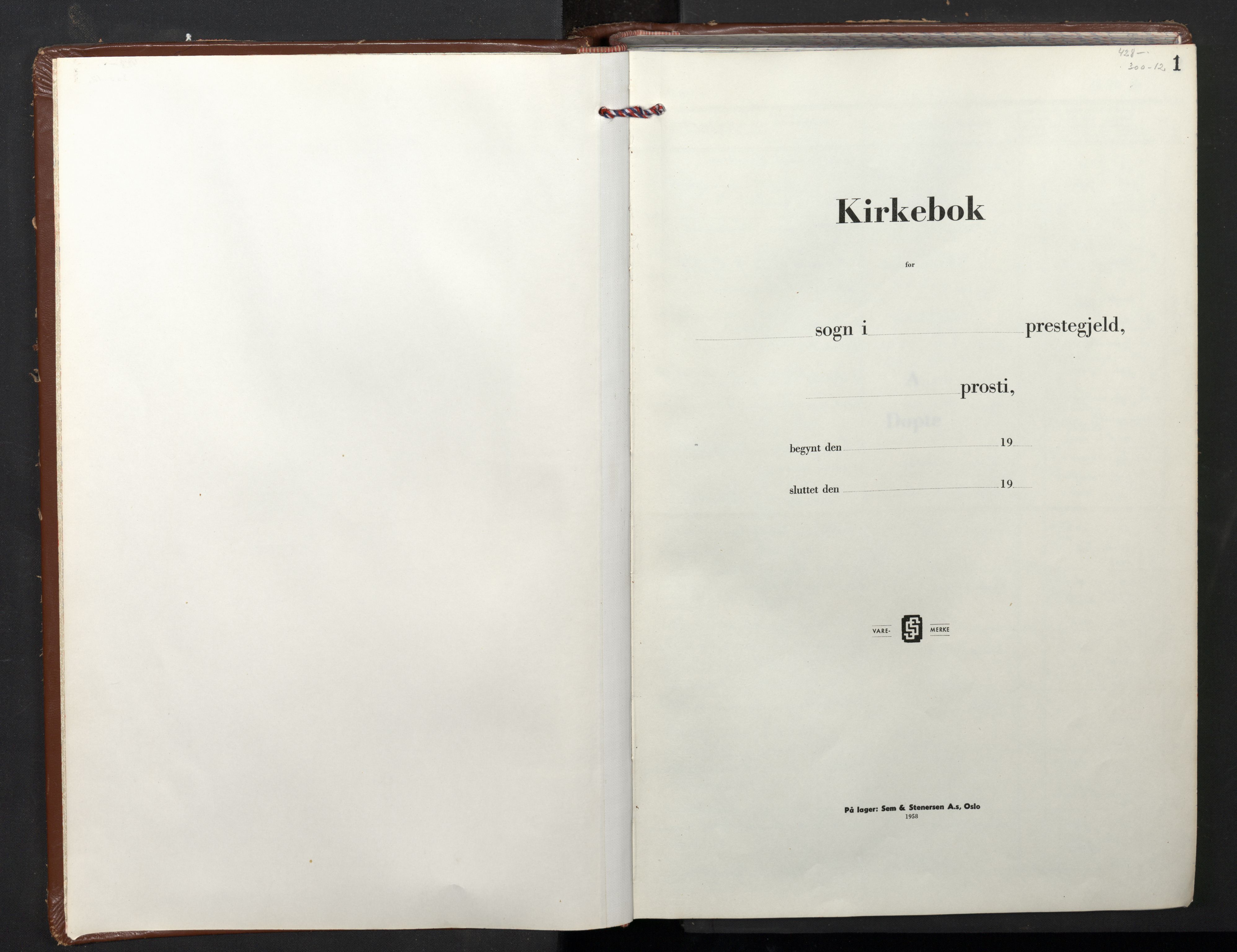 Domkirken sokneprestembete, SAB/A-74801/H/Hab/L0020: Klokkerbok nr. B 13, 1961-1966