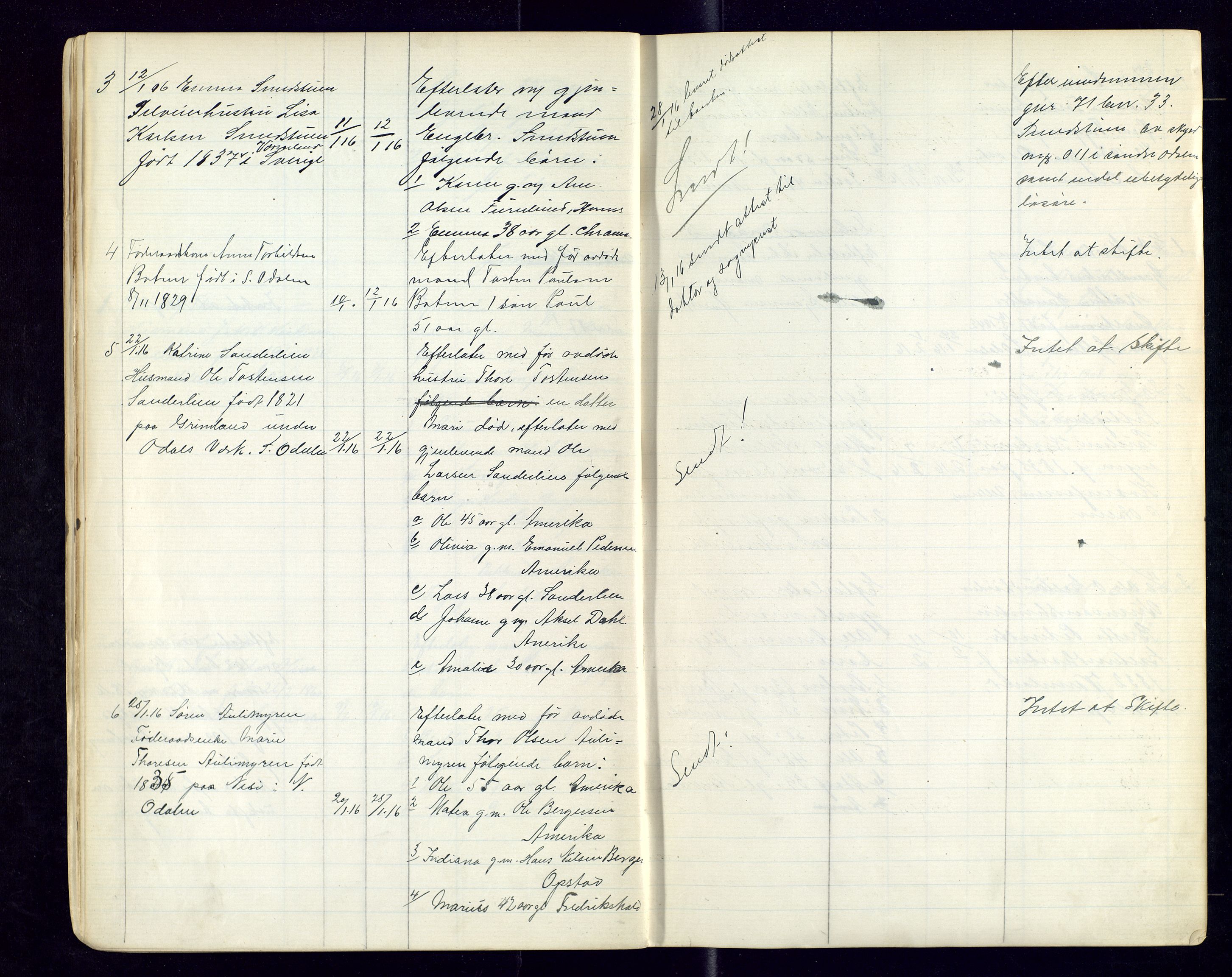 Sør-Odal lensmannskontor, SAH/LHS-022/H/Hb/L0002/0002: Protokoller over anmeldte dødsfall / Protokoll over anmeldte dødsfall, 1915-1921