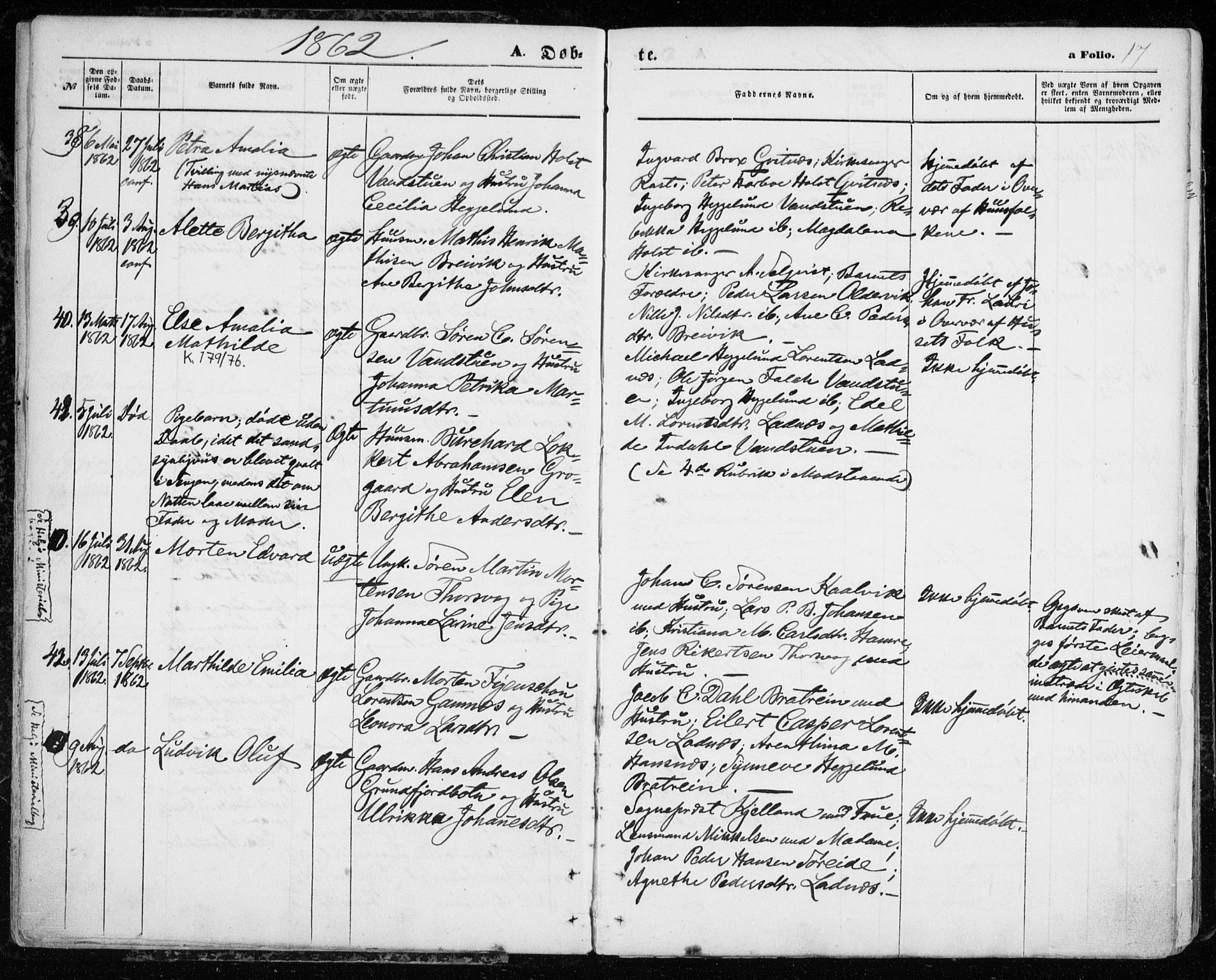 Karlsøy sokneprestembete, AV/SATØ-S-1299/H/Ha/Haa/L0004kirke: Ministerialbok nr. 4, 1861-1871, s. 17
