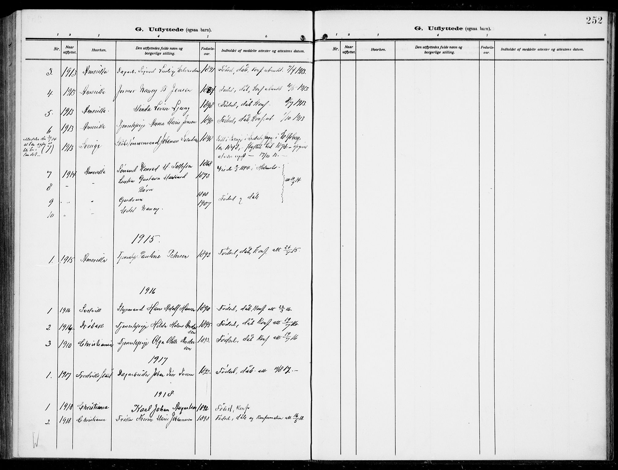 Hurum kirkebøker, AV/SAKO-A-229/F/Fa/L0016: Ministerialbok nr. 16, 1899-1918, s. 252