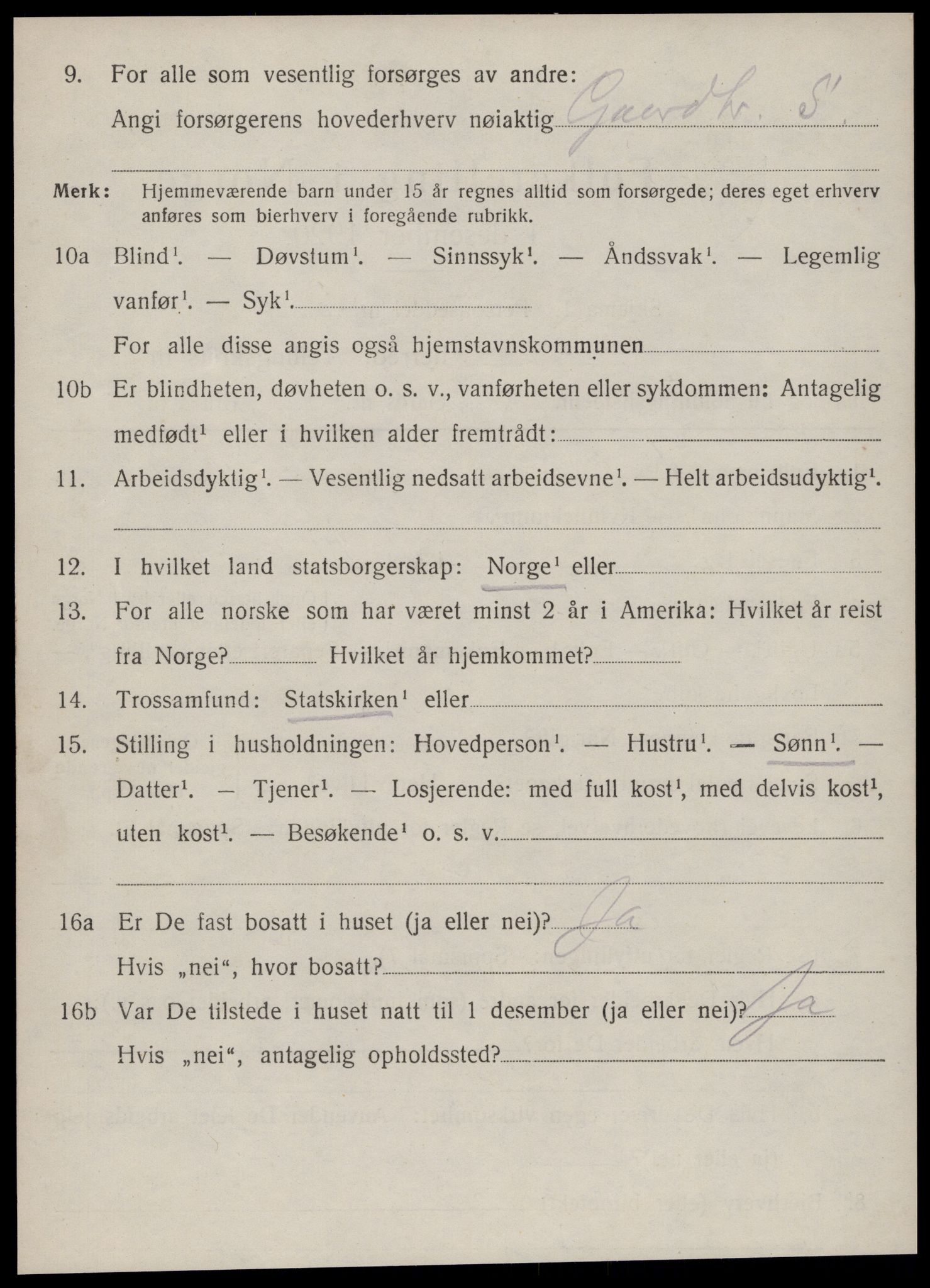 SAT, Folketelling 1920 for 1525 Stranda herred, 1920, s. 1240