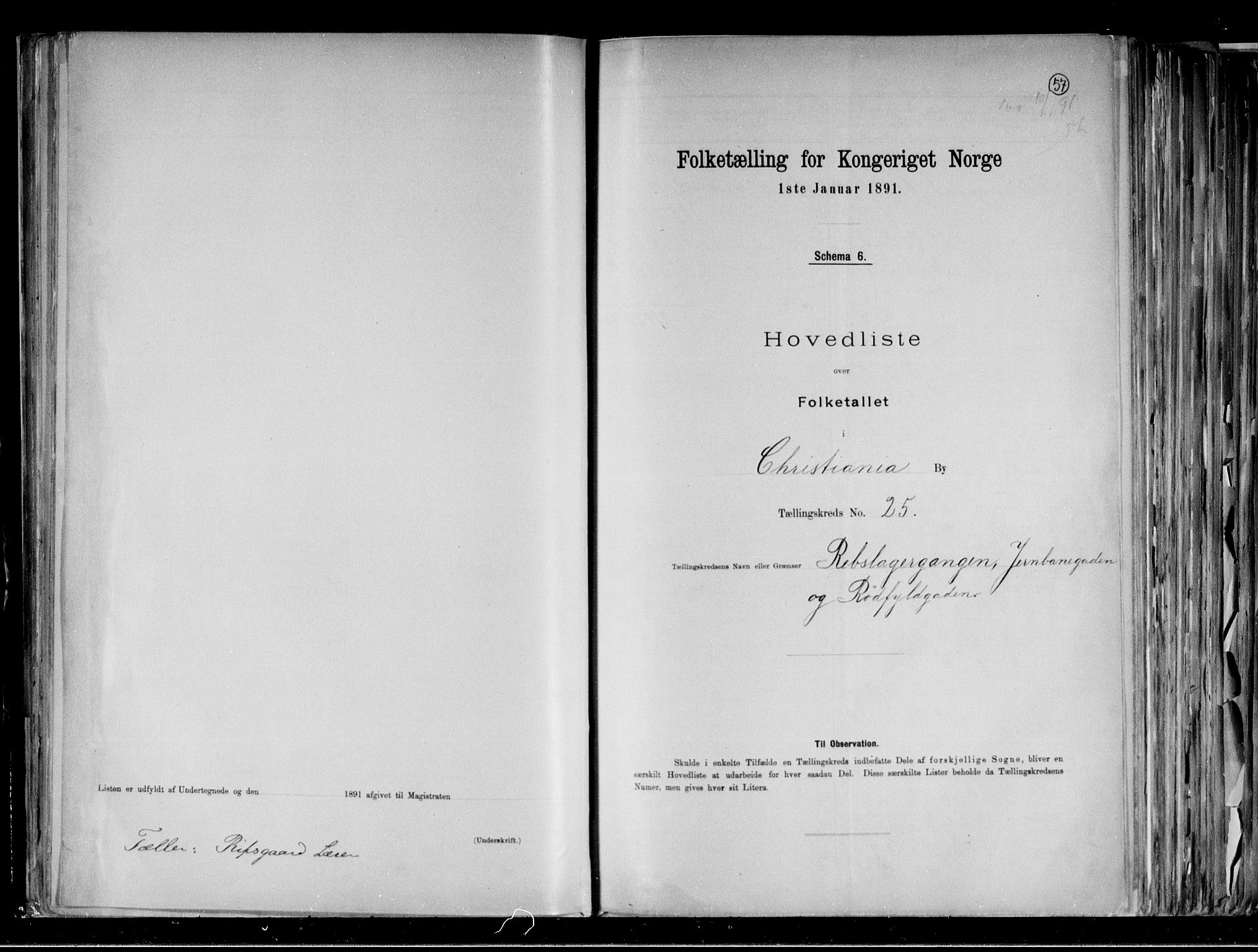 RA, Folketelling 1891 for 0301 Kristiania kjøpstad, 1891, s. 195
