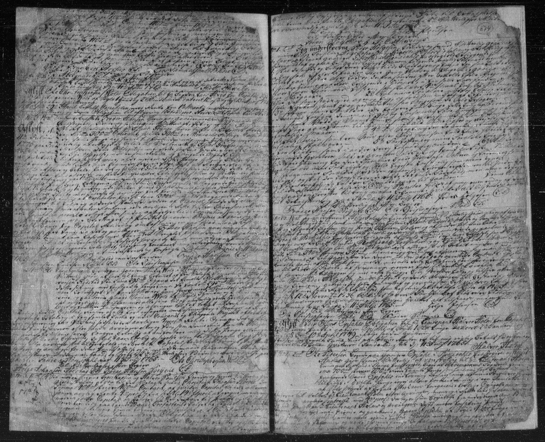 Hedemarken sorenskriveri, SAH/TING-034/H/Hb/L0007C: Pantebok nr. 7c, 1760-1766, s. 874