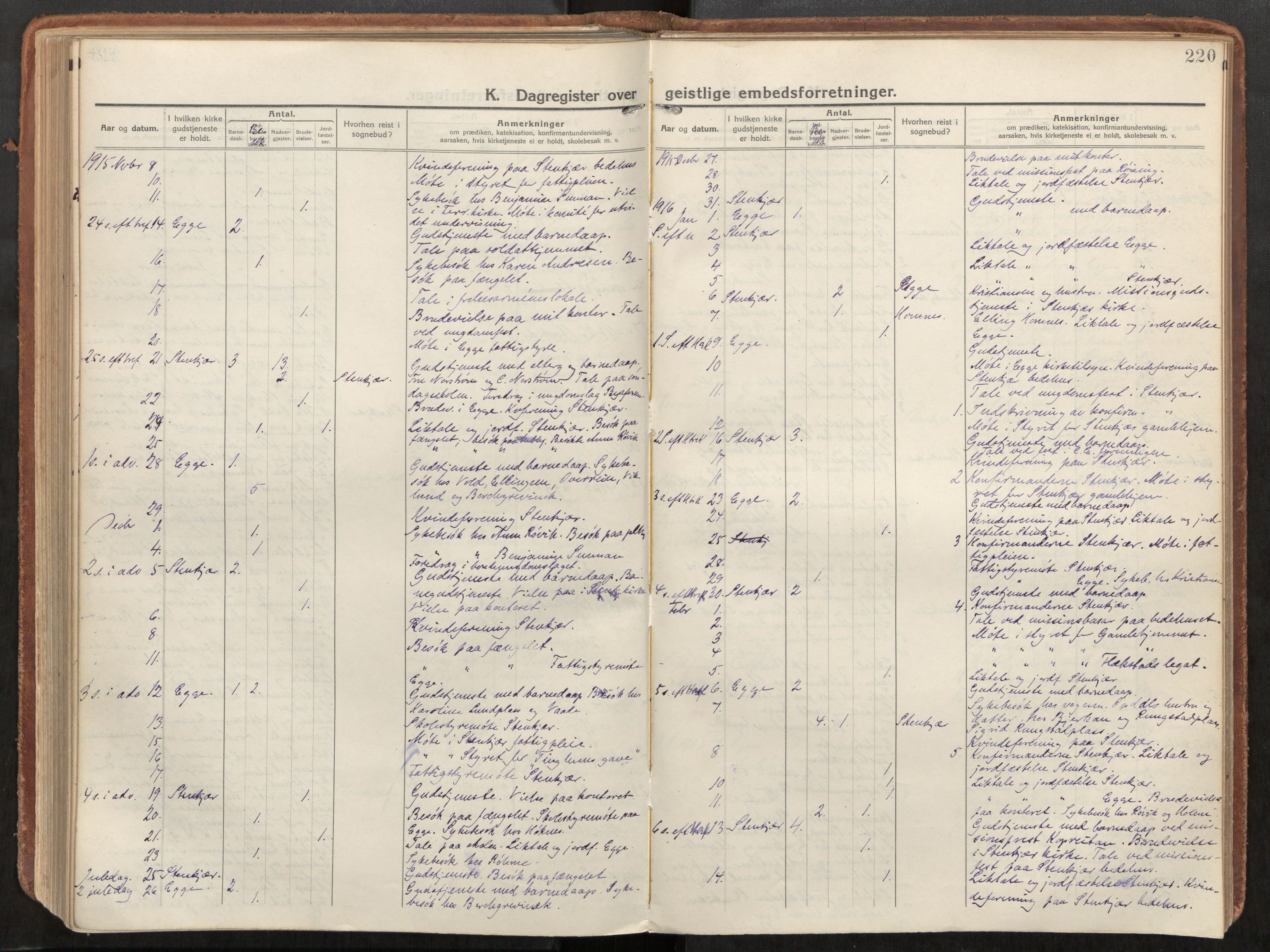 Steinkjer sokneprestkontor, AV/SAT-A-1541/01/H/Ha/Haa/L0003: Ministerialbok nr. 3, 1913-1922, s. 220