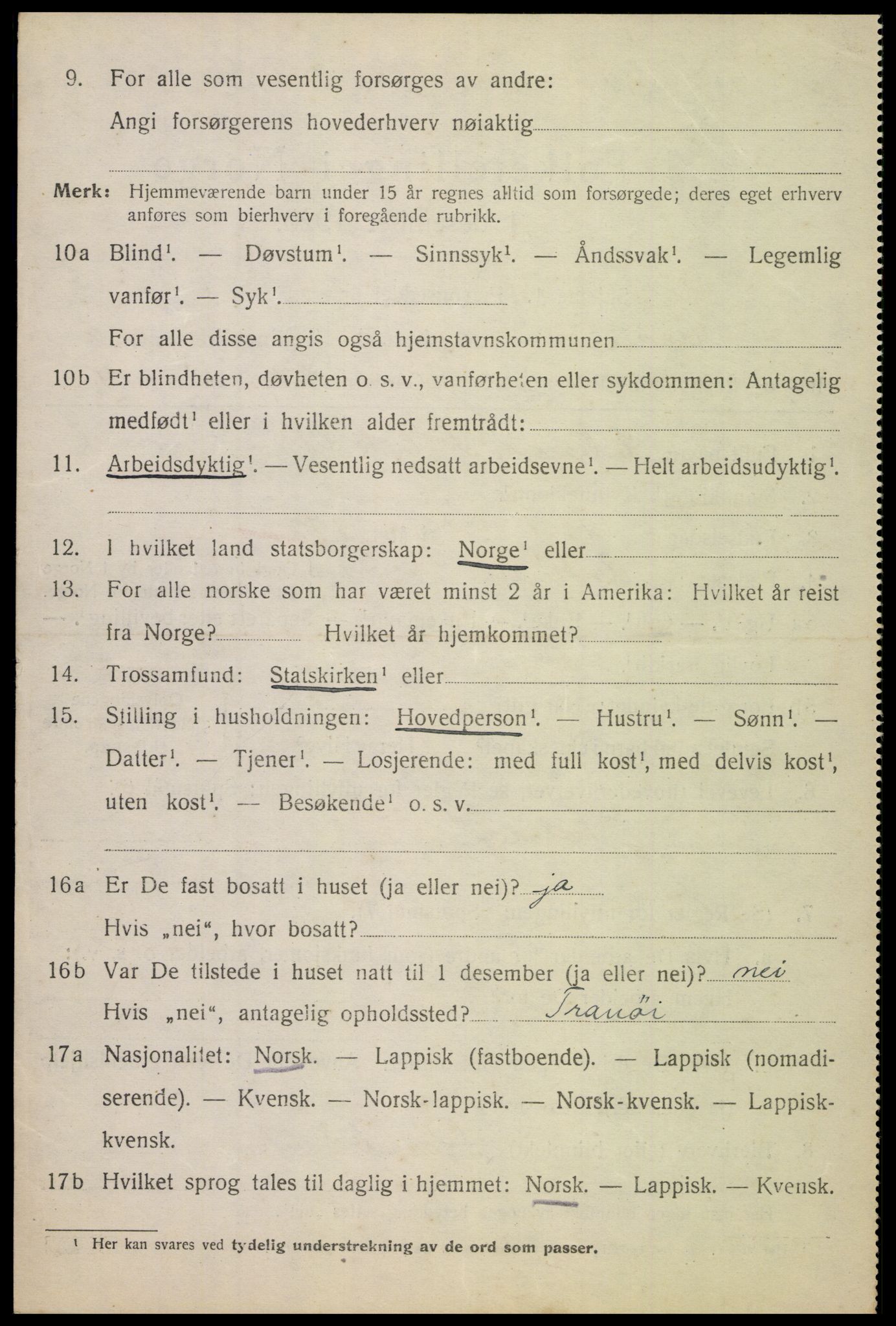 SAT, Folketelling 1920 for 1855 Ankenes herred, 1920, s. 3496