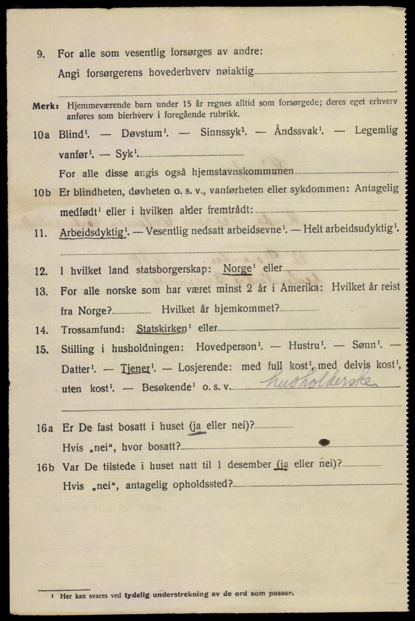 SAKO, Folketelling 1920 for 0601 Hønefoss kjøpstad, 1920, s. 3837