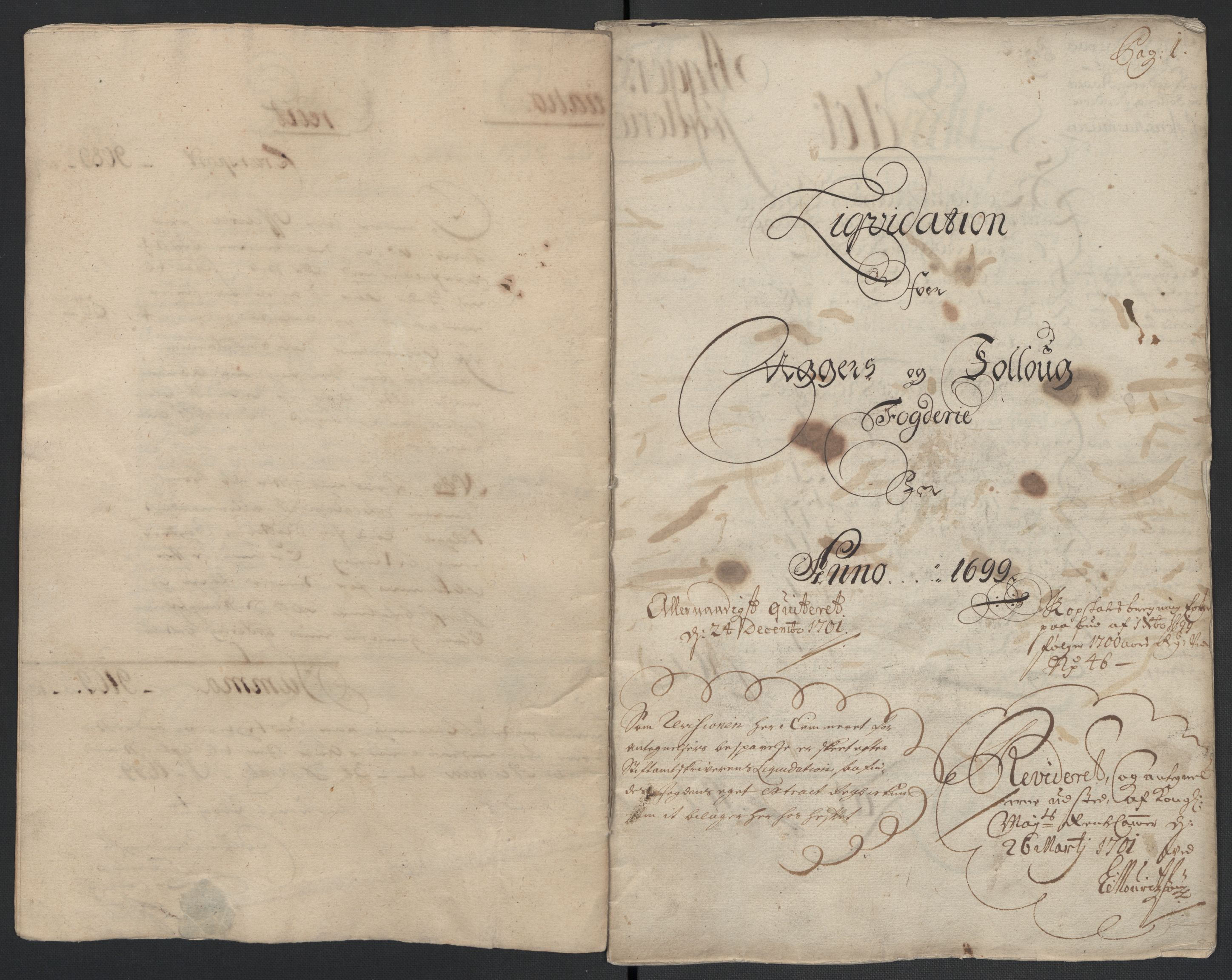 Rentekammeret inntil 1814, Reviderte regnskaper, Fogderegnskap, AV/RA-EA-4092/R10/L0442: Fogderegnskap Aker og Follo, 1699, s. 11