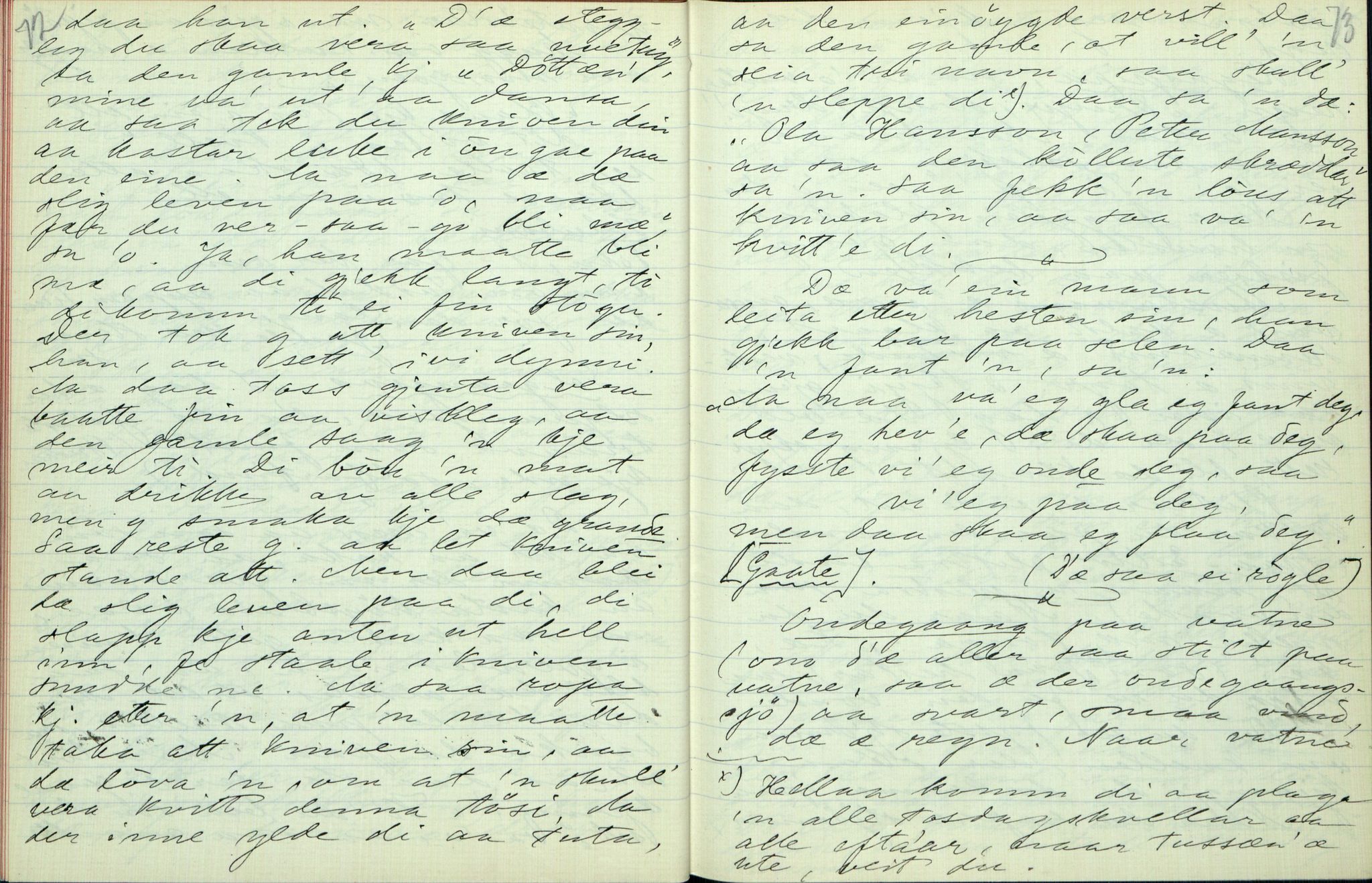 Rikard Berge, TEMU/TGM-A-1003/F/L0003/0025: 061-100 Innholdslister / 84 Seljord, 1910, s. 72-73