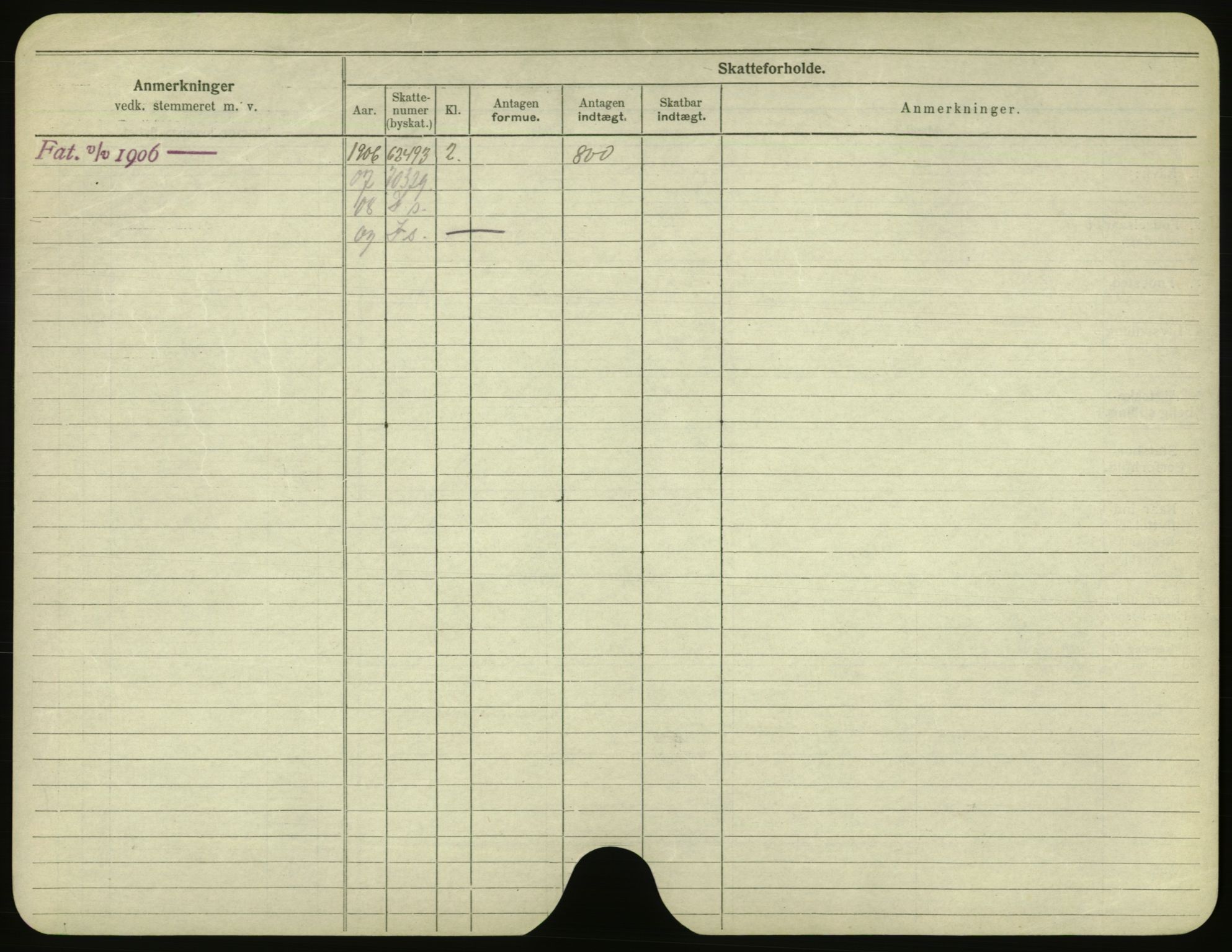 Oslo folkeregister, Registerkort, SAO/A-11715/F/Fa/Fac/L0001: Menn, 1906-1914, s. 327b