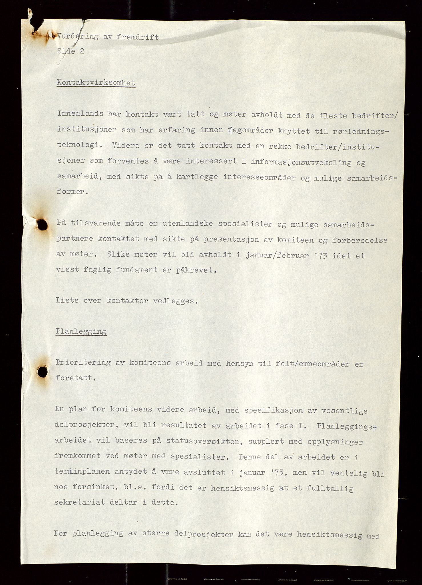 Industridepartementet, Oljekontoret, AV/SAST-A-101348/Di/L0004: DWP, møter, komite`møter, 761 forskning/teknologi, 1972-1975, s. 262
