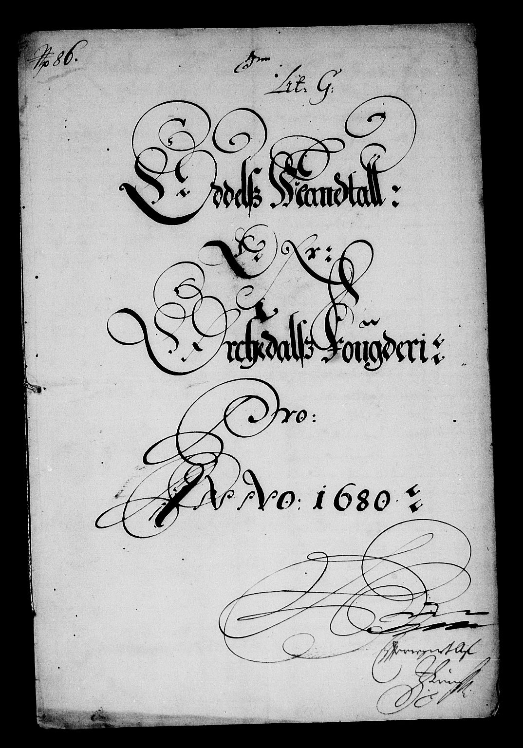 Rentekammeret inntil 1814, Reviderte regnskaper, Stiftamtstueregnskaper, Trondheim stiftamt og Nordland amt, RA/EA-6044/R/Rf/L0059: Trondheim stiftamt, 1680