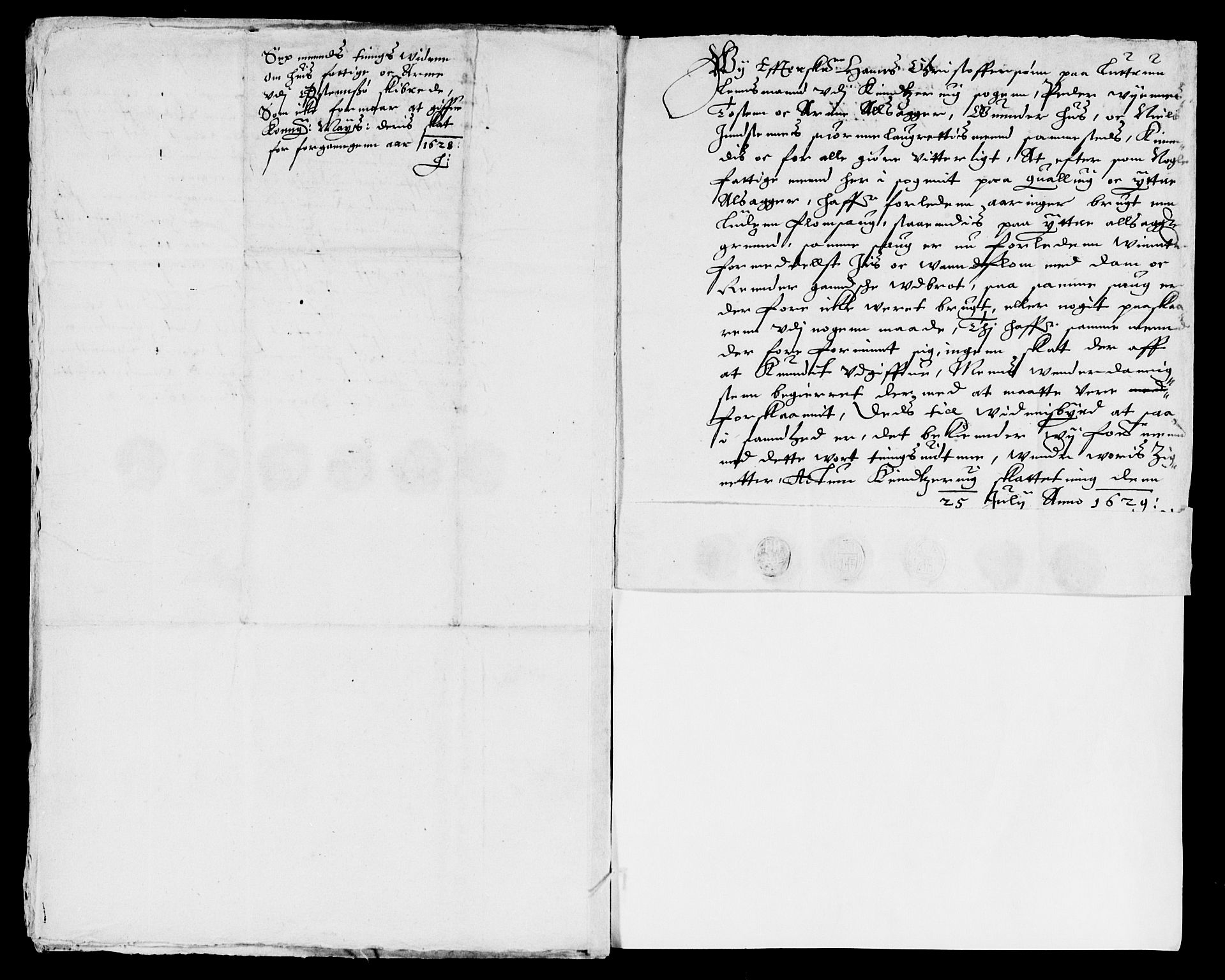 Rentekammeret inntil 1814, Reviderte regnskaper, Lensregnskaper, AV/RA-EA-5023/R/Rb/Rbt/L0049: Bergenhus len, 1628-1629