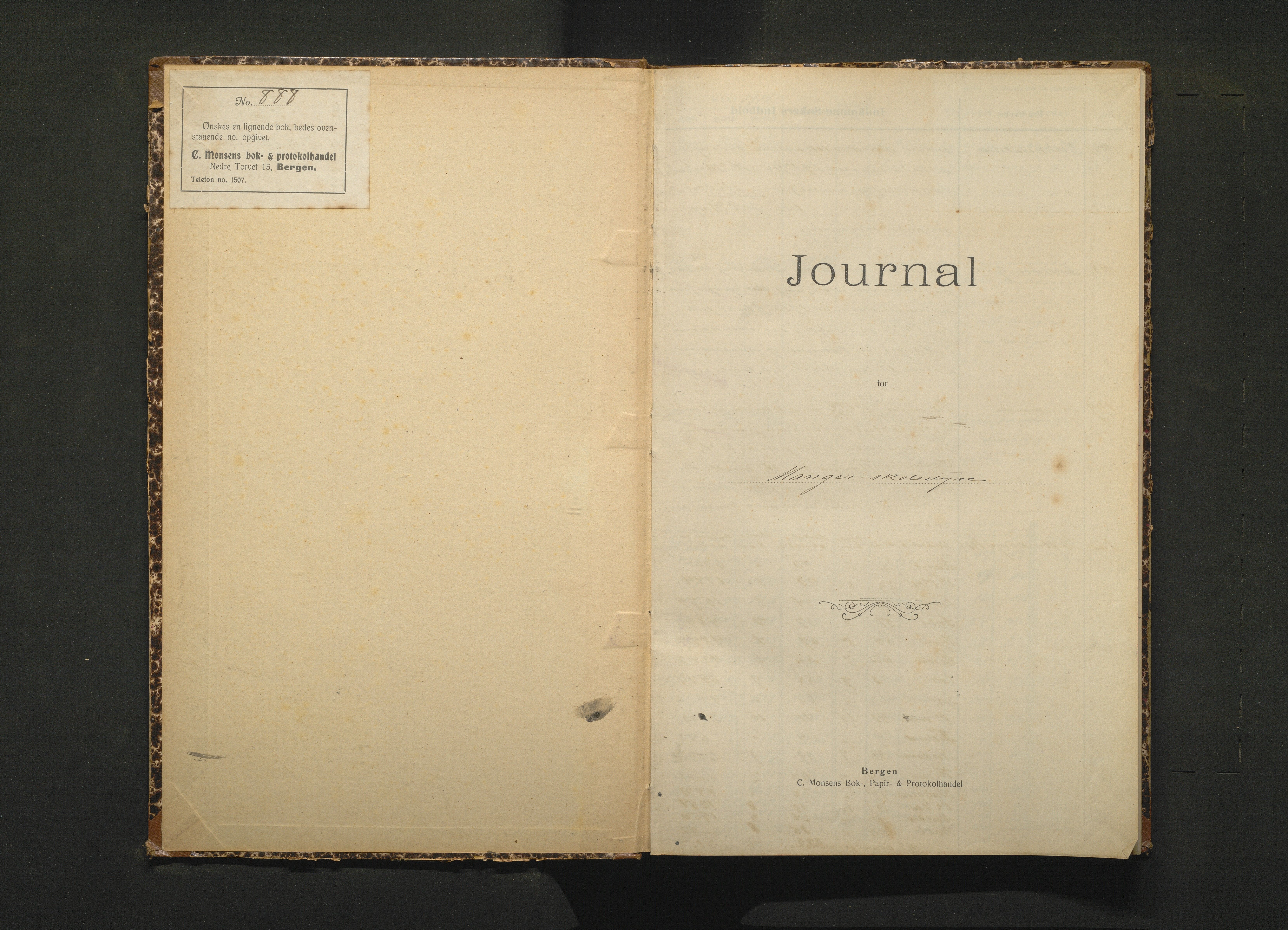 Manger kommune. Skulestyret, IKAH/1261-211/C/Ca/L0004: Journal for Manger skulestyre , 1915-1919