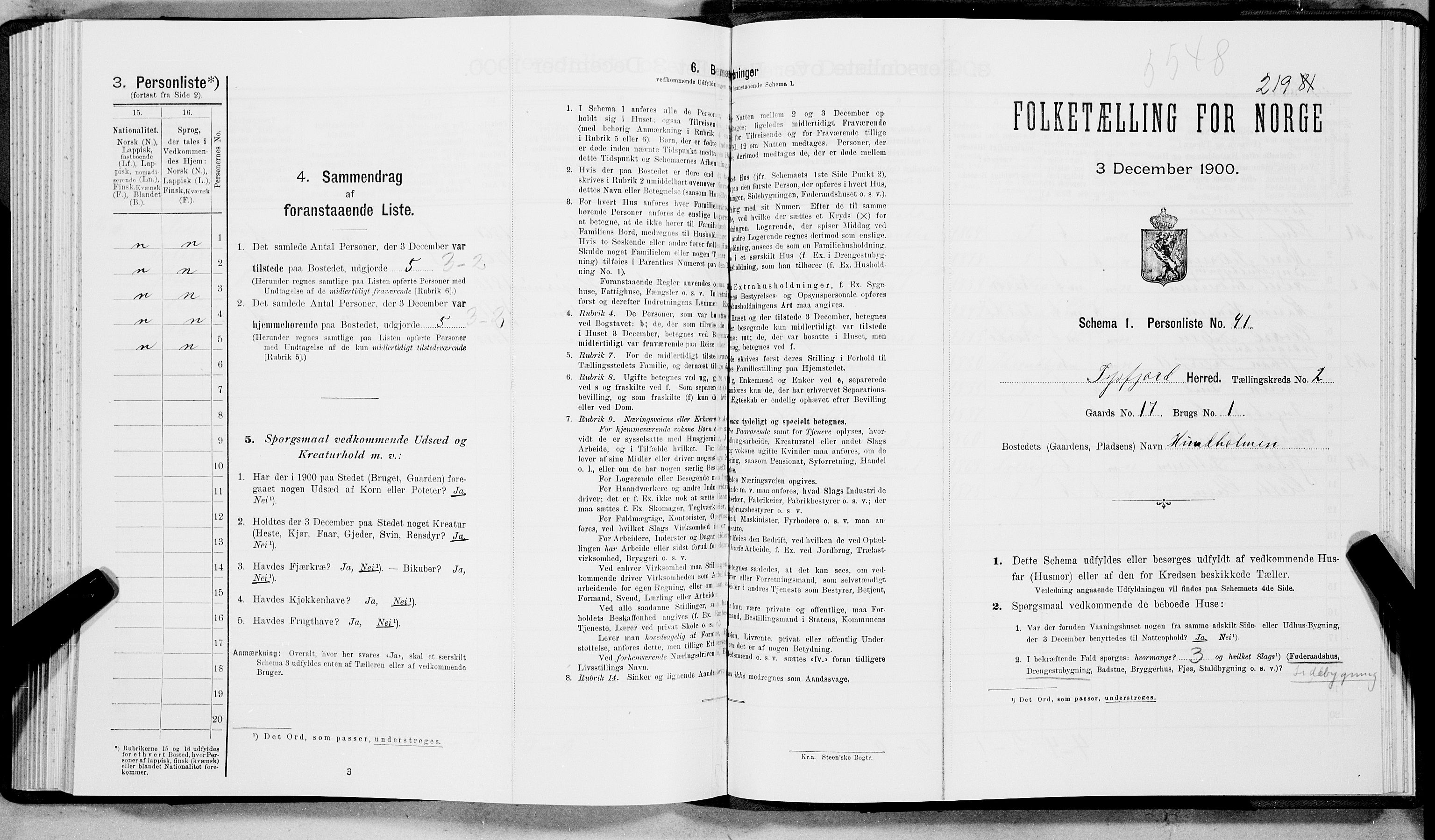 SAT, Folketelling 1900 for 1850 Tysfjord herred, 1900, s. 232