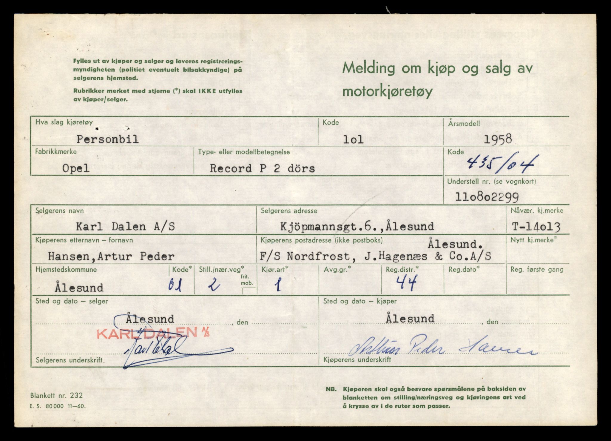 Møre og Romsdal vegkontor - Ålesund trafikkstasjon, AV/SAT-A-4099/F/Fe/L0042: Registreringskort for kjøretøy T 13906 - T 14079, 1927-1998, s. 1553