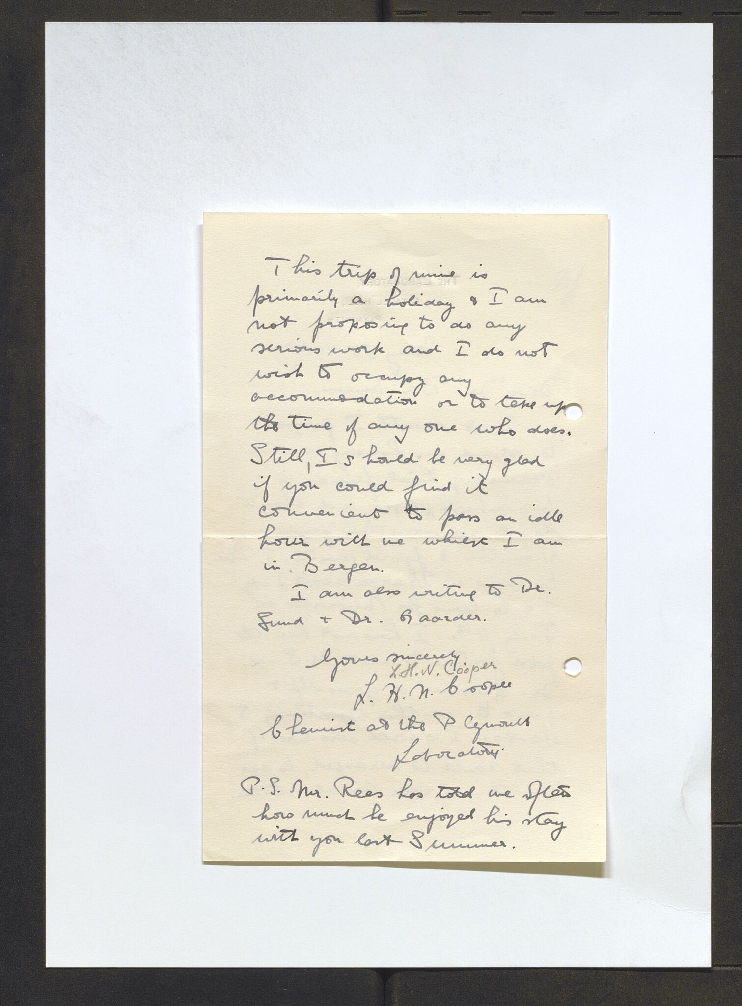 Bergens Museum, AV/SAB-A-17301/13/D/L0002: Korrespondanse , 1928-1940, s. 388