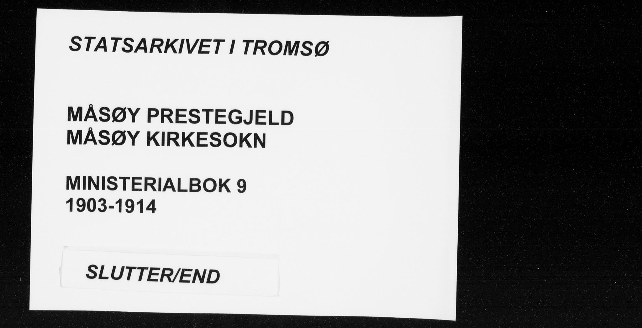 Måsøy sokneprestkontor, AV/SATØ-S-1348/H/Ha/L0009kirke: Ministerialbok nr. 9, 1903-1914