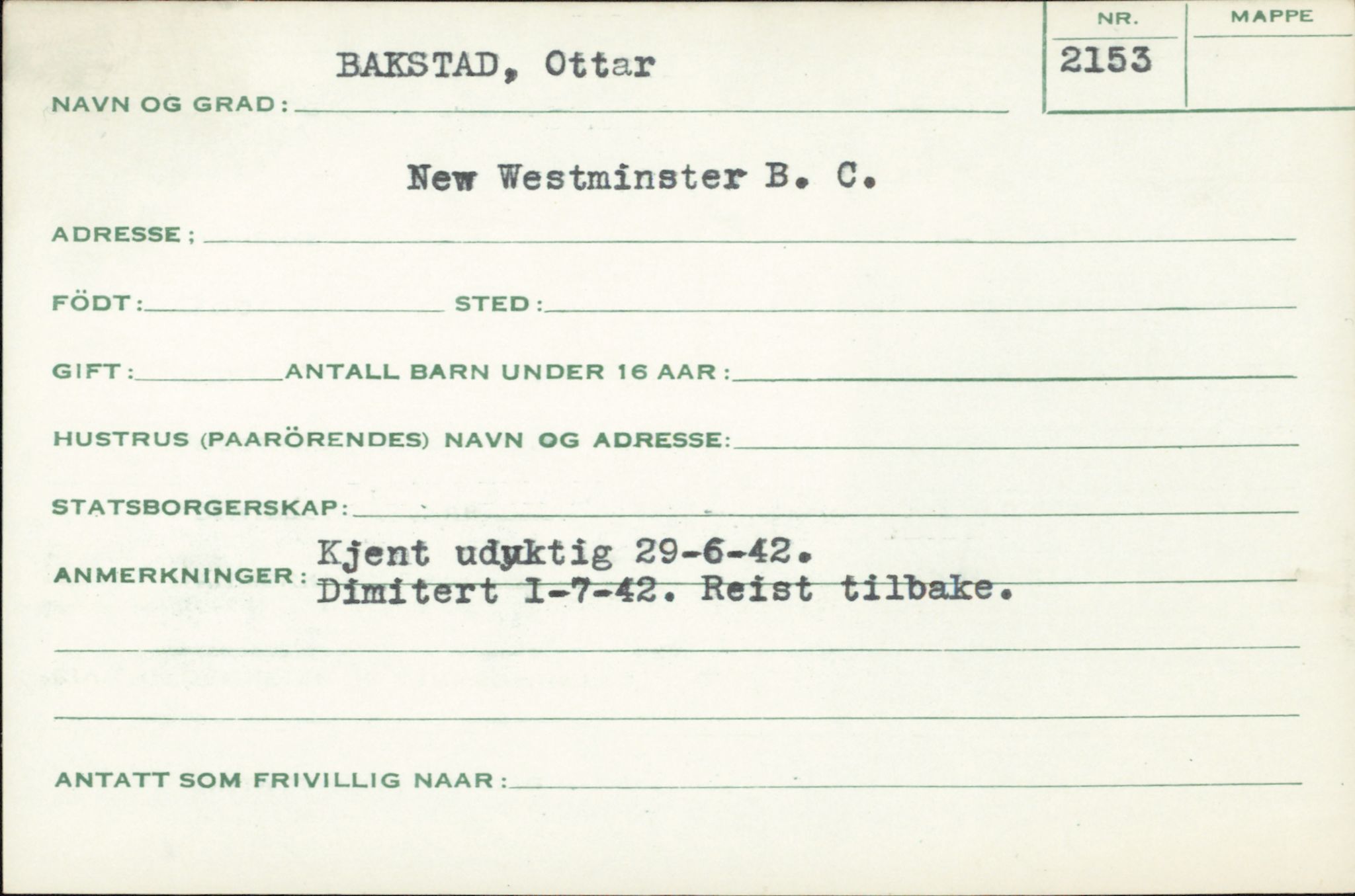 Forsvaret, Forsvarets overkommando/Luftforsvarsstaben, RA/RAFA-4079/P/Pa/L0024: Personellpapirer, 1910, s. 46