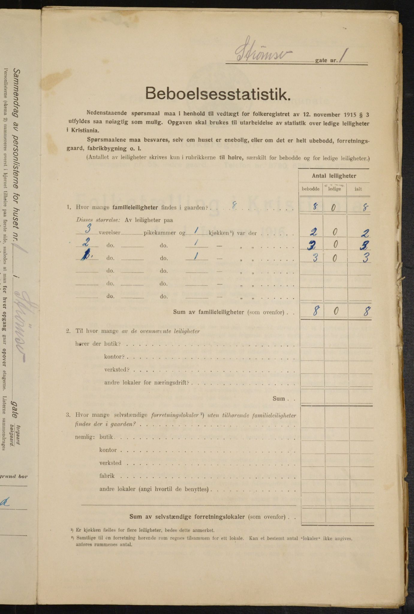 OBA, Kommunal folketelling 1.2.1916 for Kristiania, 1916, s. 106717