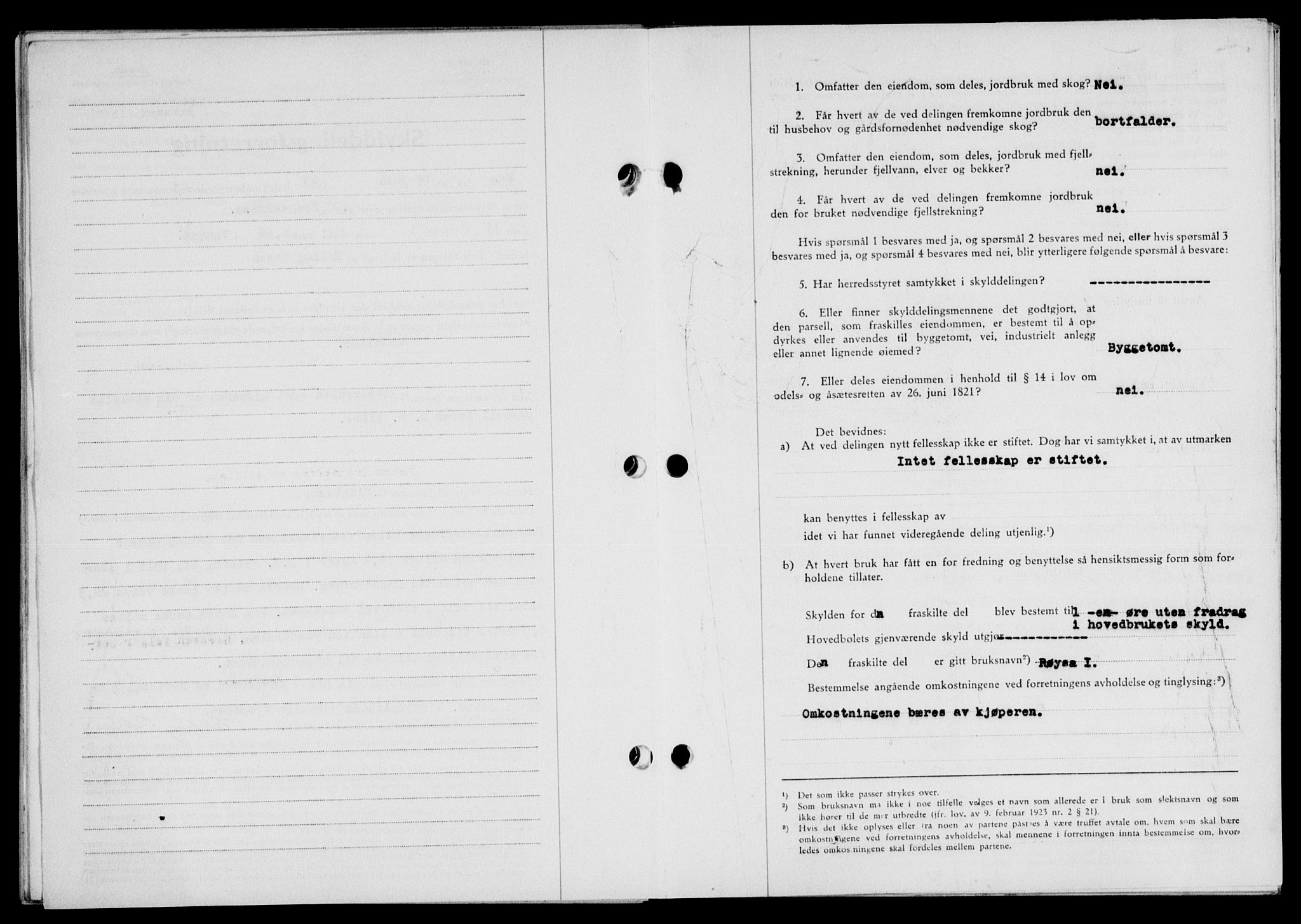 Lofoten sorenskriveri, SAT/A-0017/1/2/2C/L0011a: Pantebok nr. 11a, 1943-1943, Dagboknr: 874/1943