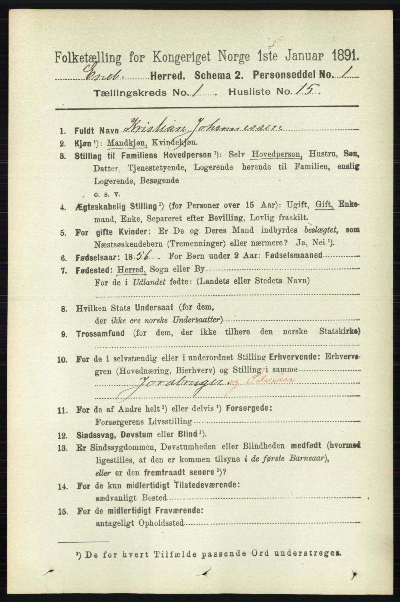 RA, Folketelling 1891 for 0229 Enebakk herred, 1891, s. 202