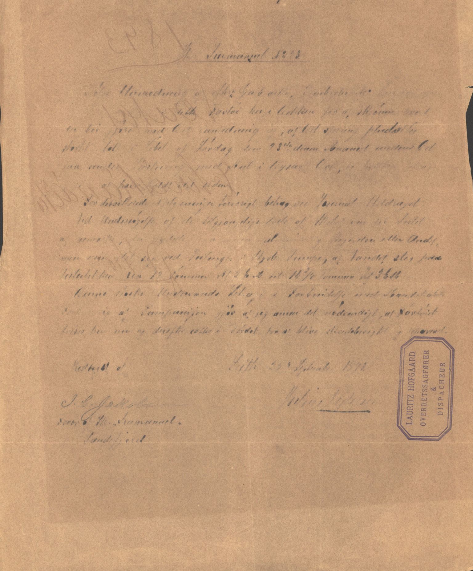 Pa 63 - Østlandske skibsassuranceforening, VEMU/A-1079/G/Ga/L0030/0005: Havaridokumenter / Imanuel, Jury, Nyborg, Vebo, 1893, s. 8