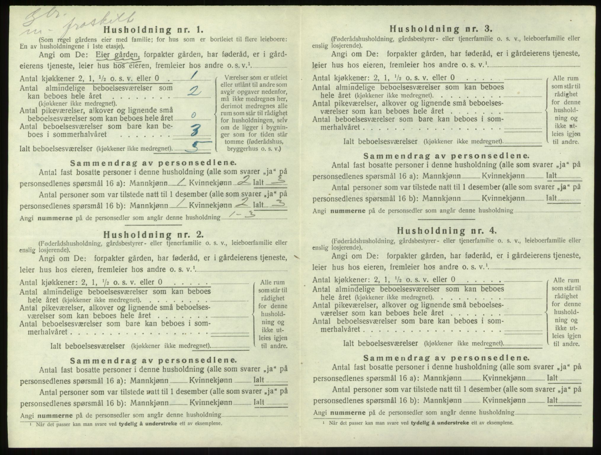 SAB, Folketelling 1920 for 1420 Sogndal herred, 1920, s. 199