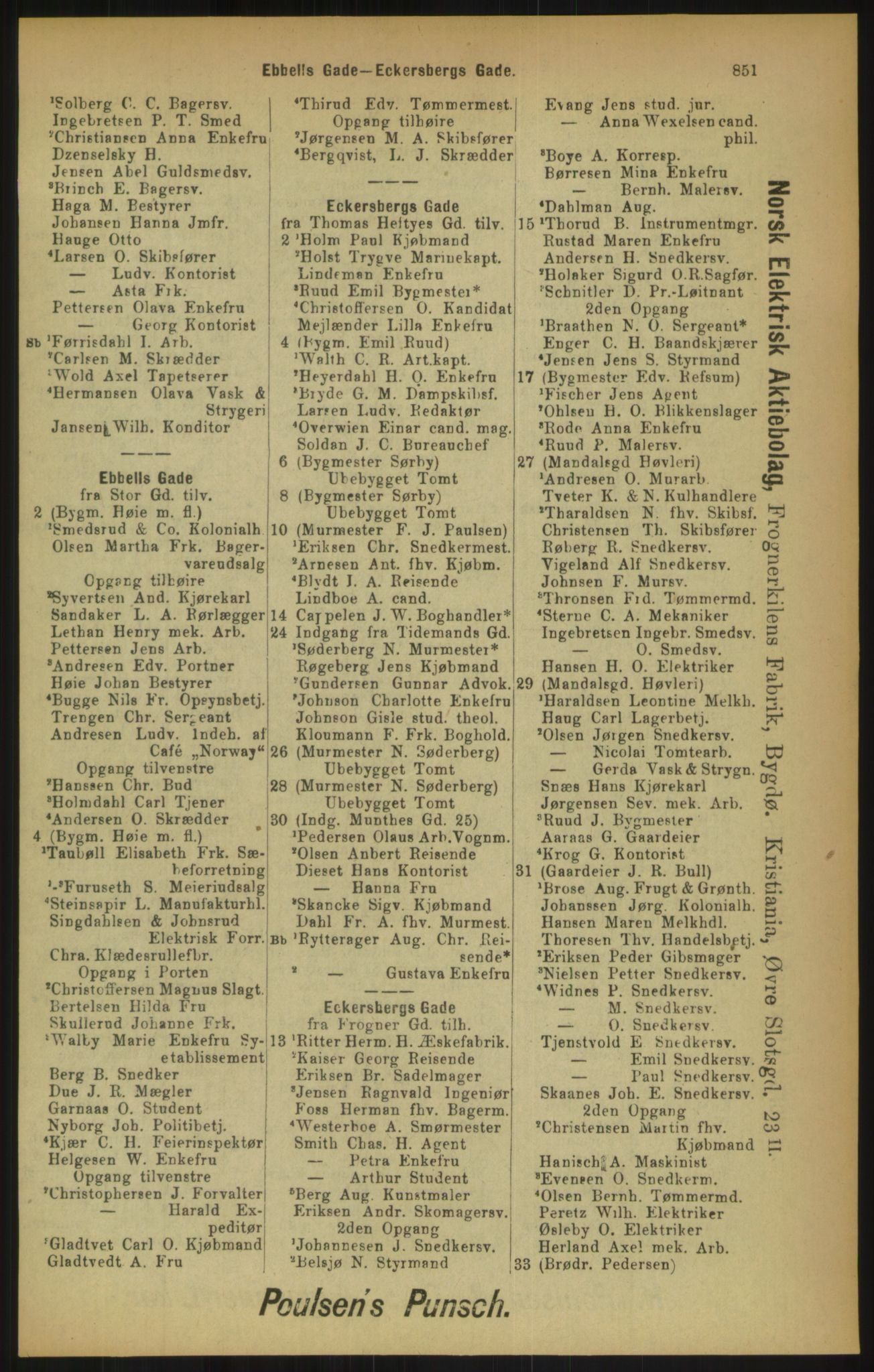 Kristiania/Oslo adressebok, PUBL/-, 1900, s. 851