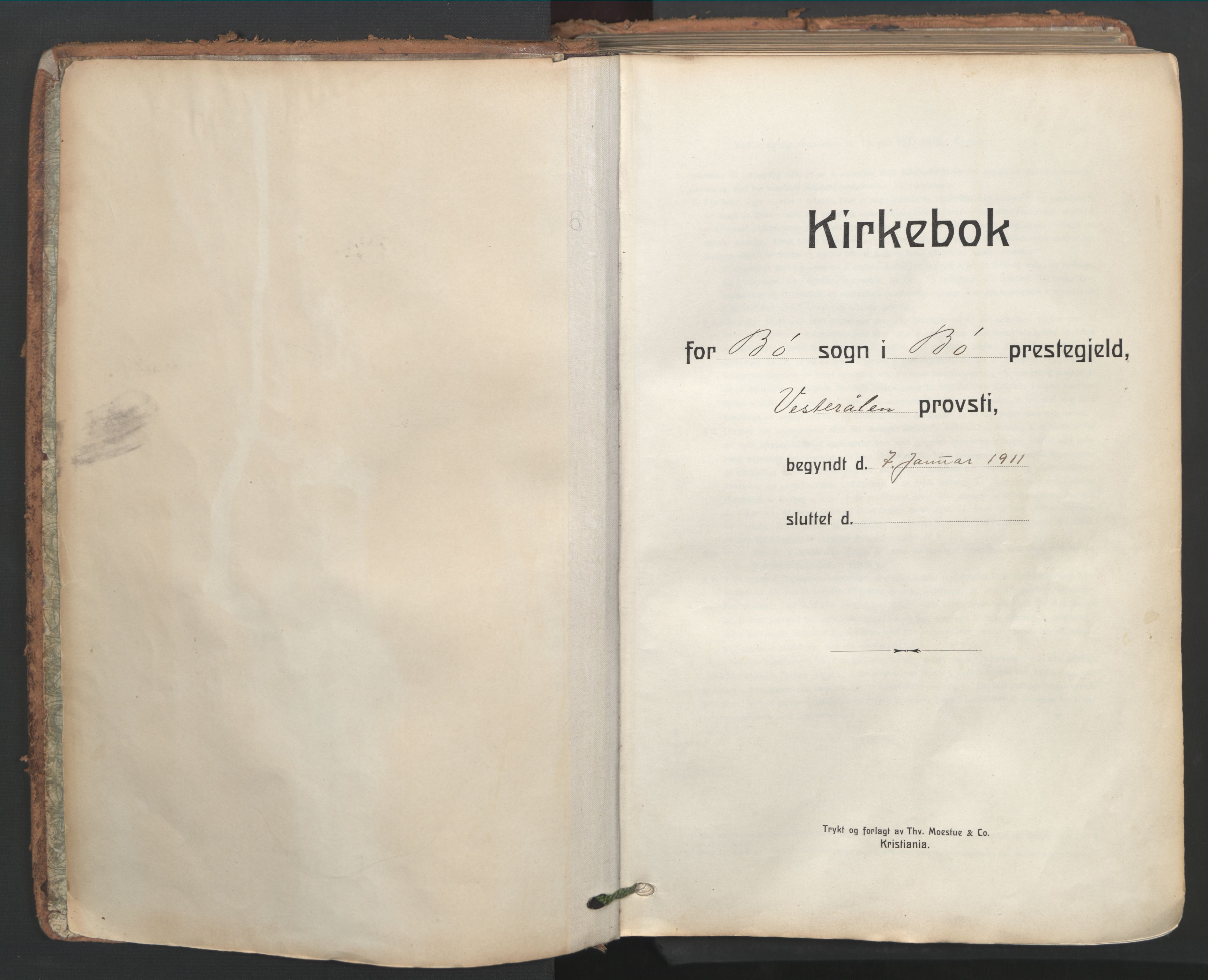 Ministerialprotokoller, klokkerbøker og fødselsregistre - Nordland, SAT/A-1459/891/L1306: Ministerialbok nr. 891A11, 1911-1927