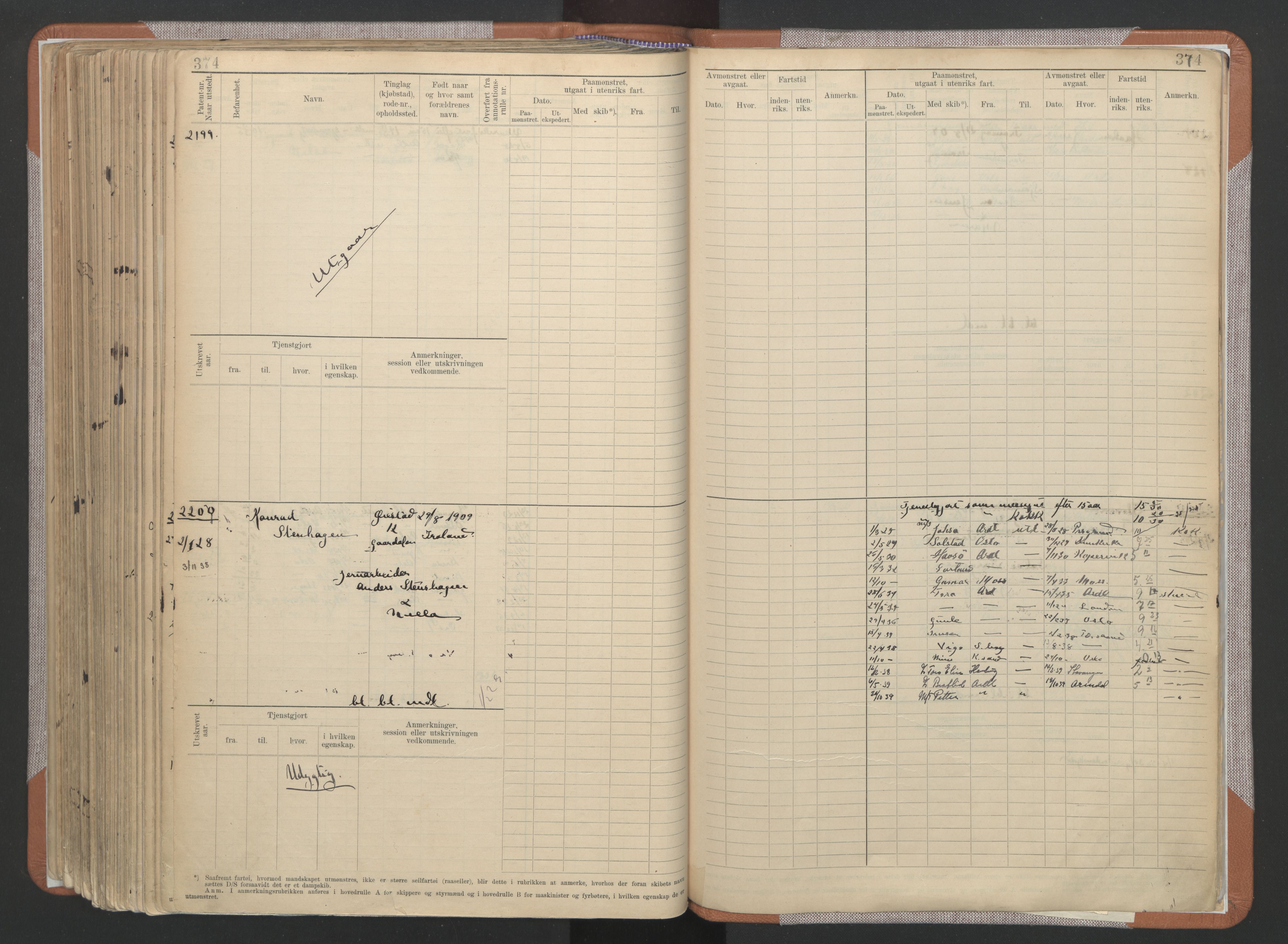 Arendal mønstringskrets, AV/SAK-2031-0012/F/Fb/L0022: Hovedrulle A nr 1466-2242, S-20, 1914-1930, s. 388