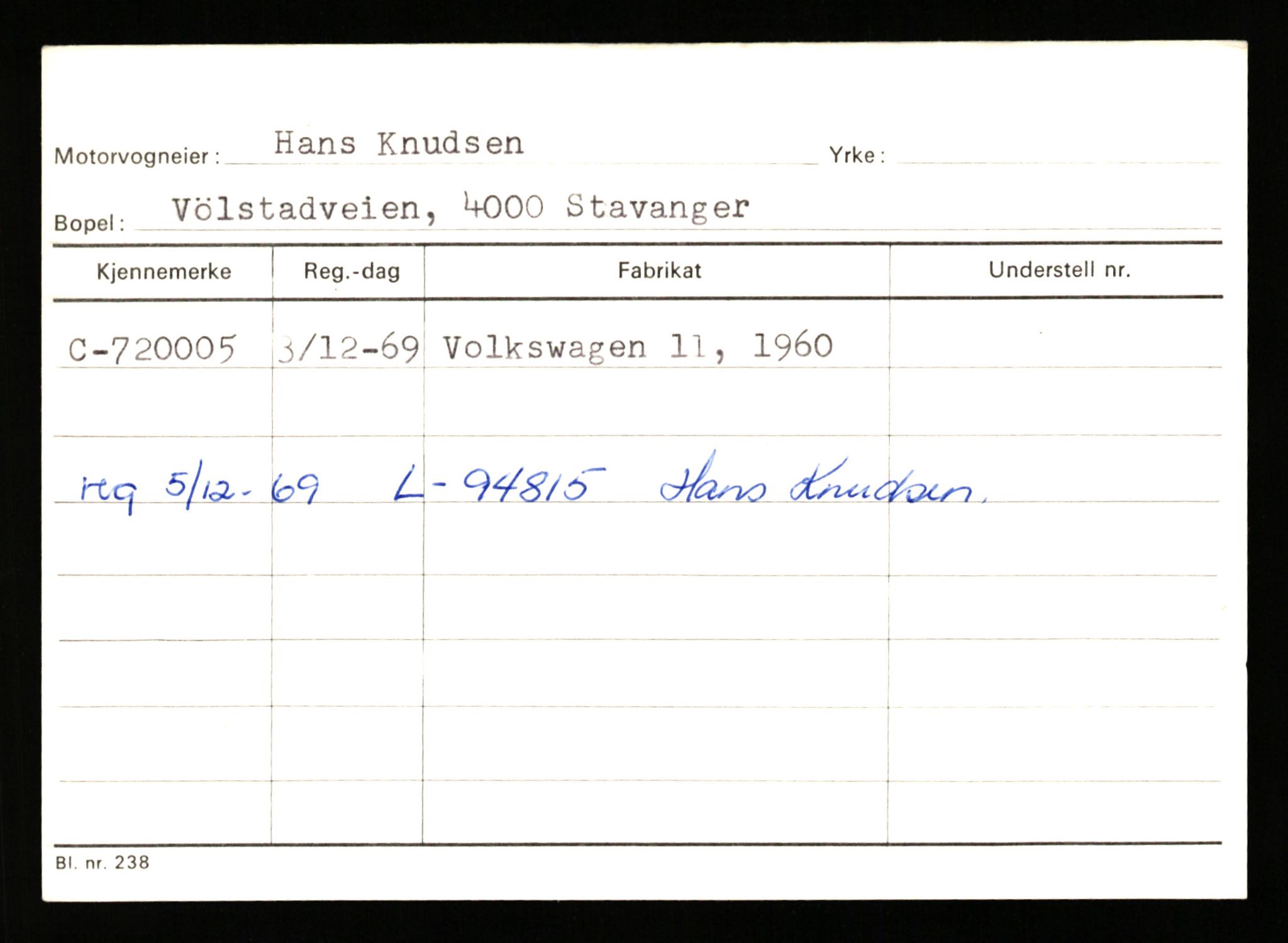 Stavanger trafikkstasjon, SAST/A-101942/0/G/L0012: Registreringsnummer: 363571 - 800000, 1930-1971, s. 2696