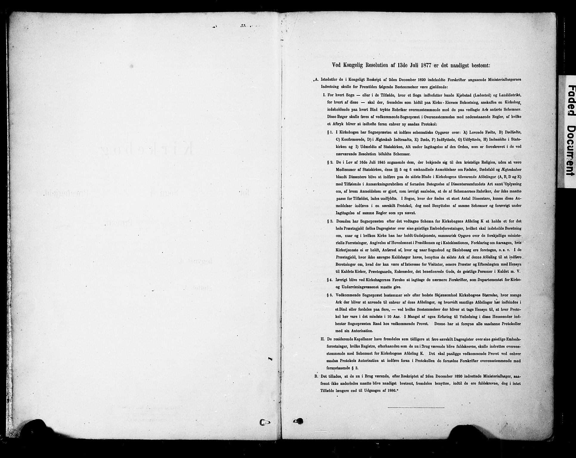 Ministerialprotokoller, klokkerbøker og fødselsregistre - Møre og Romsdal, SAT/A-1454/563/L0736: Ministerialbok nr. 563A01, 1878-1903