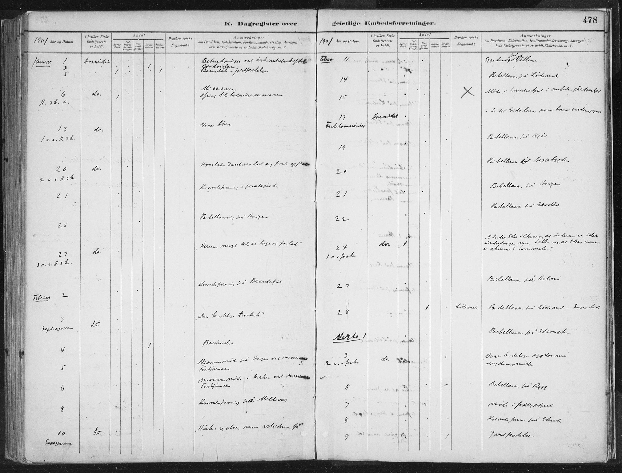 Hornindal sokneprestembete, SAB/A-82401/H/Haa/Haaa/L0003/0002: Ministerialbok nr. A 3B, 1885-1917, s. 478