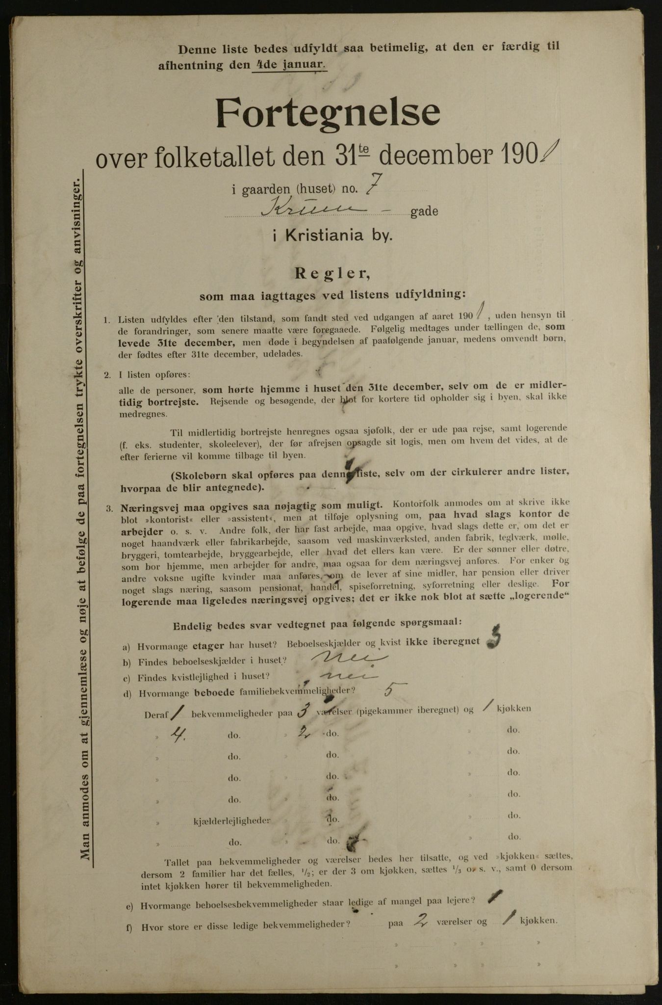 OBA, Kommunal folketelling 31.12.1901 for Kristiania kjøpstad, 1901, s. 8431