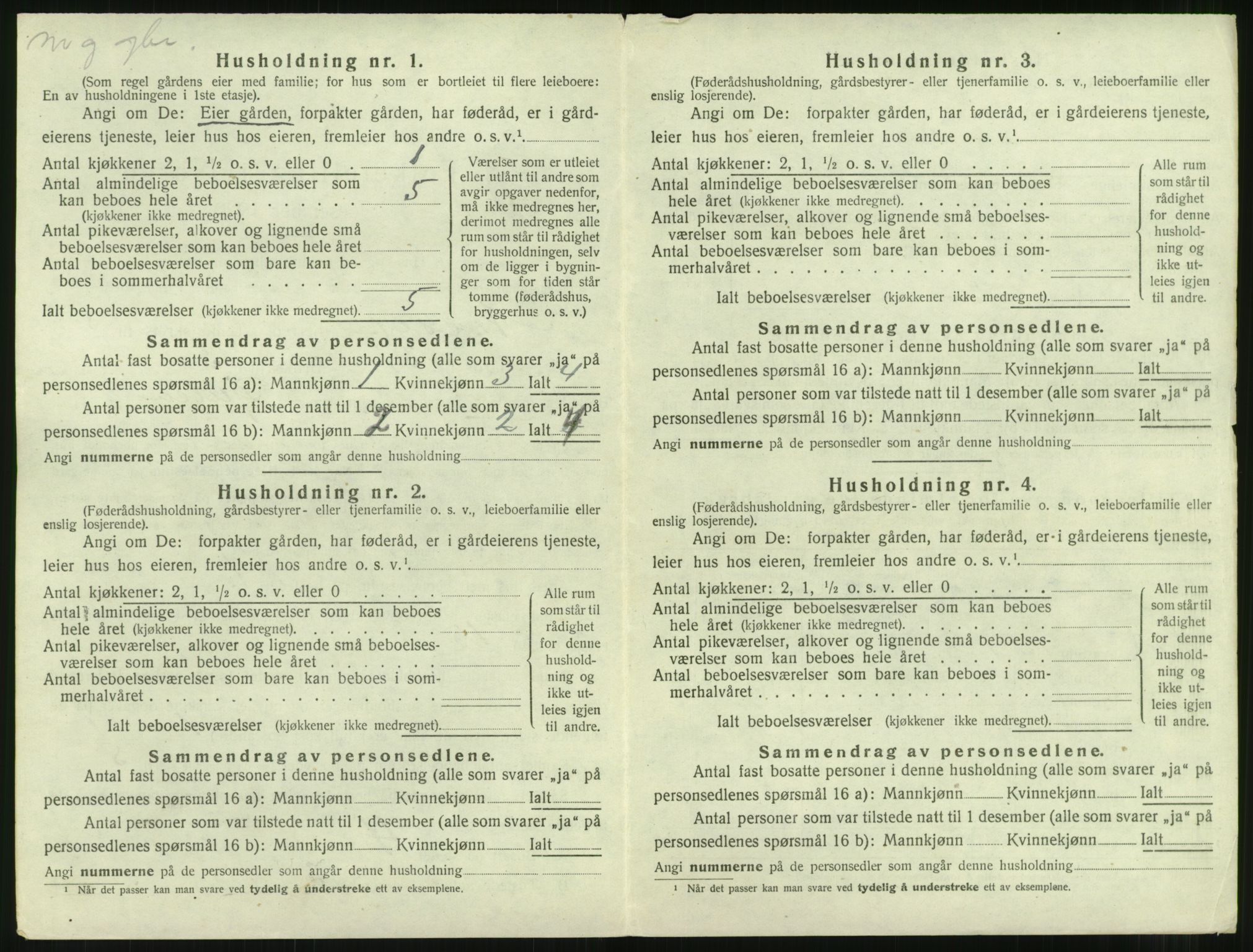 SAT, Folketelling 1920 for 1543 Nesset herred, 1920, s. 427