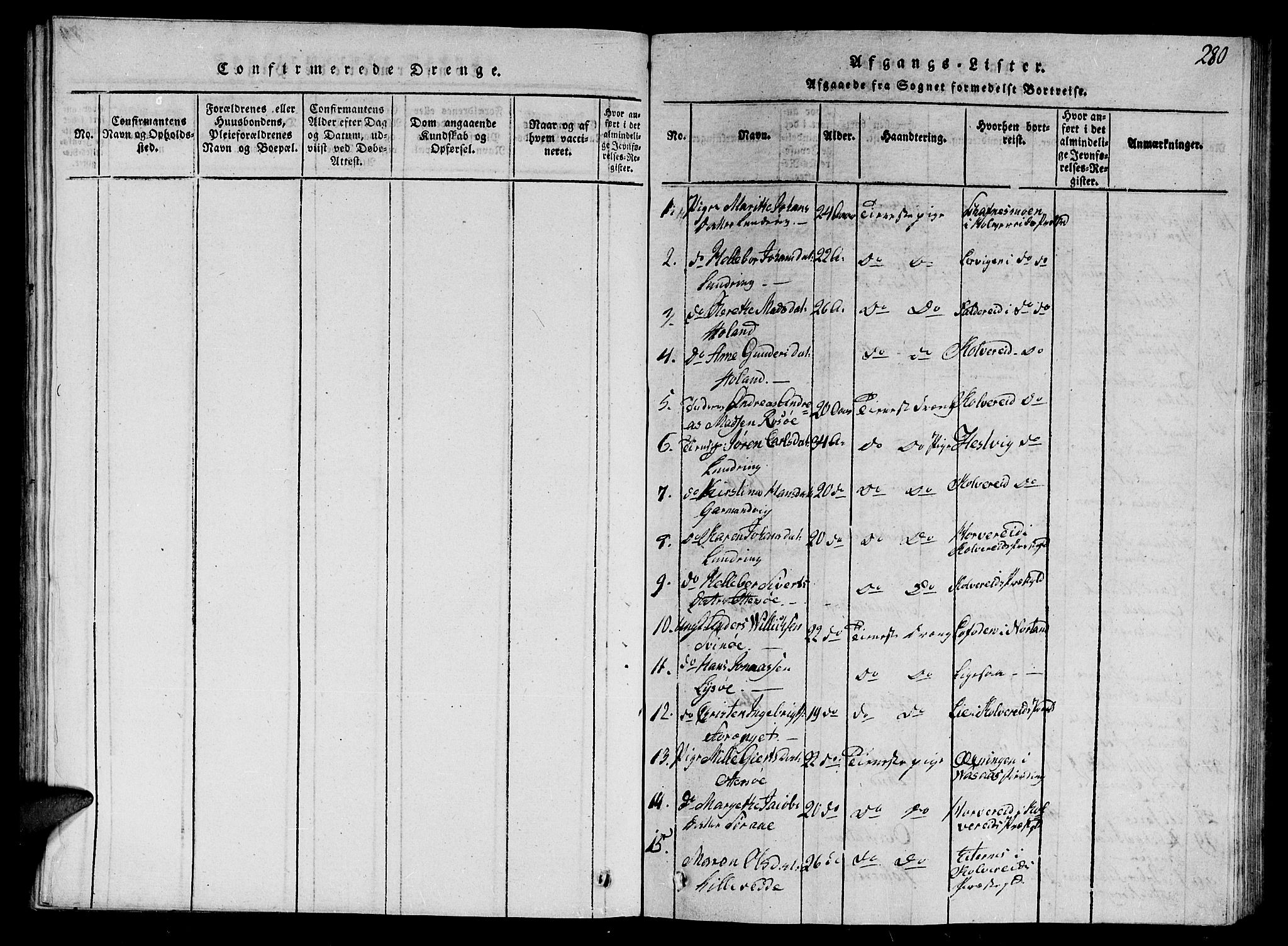 Ministerialprotokoller, klokkerbøker og fødselsregistre - Nord-Trøndelag, AV/SAT-A-1458/784/L0679: Klokkerbok nr. 784C01 /1, 1816-1822, s. 280