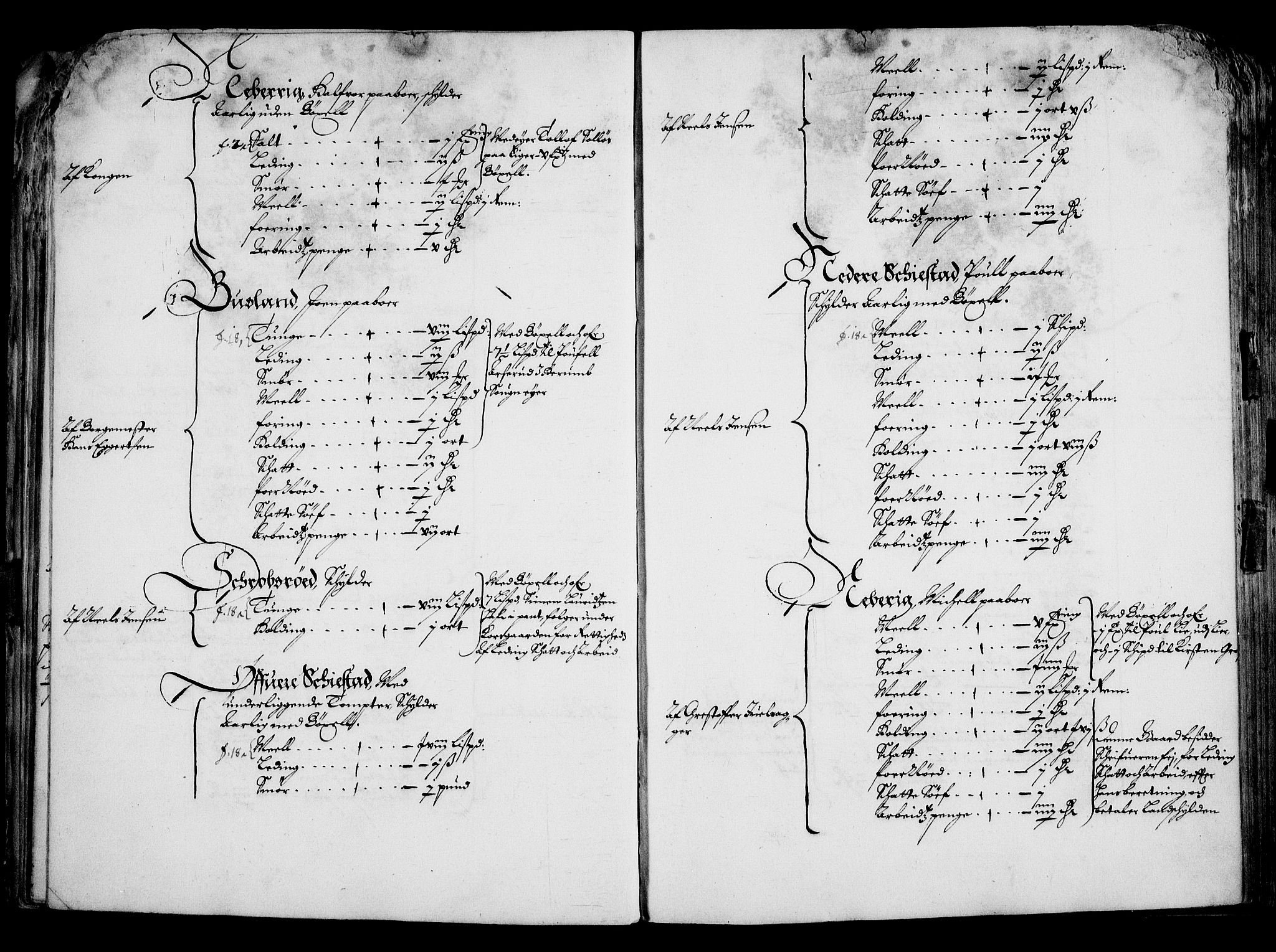 Rentekammeret inntil 1814, Realistisk ordnet avdeling, RA/EA-4070/On/L0001/0001: Statens gods / [Jj 1]: Jordebok over Hannibal Sehesteds gods, 1651, s. 39