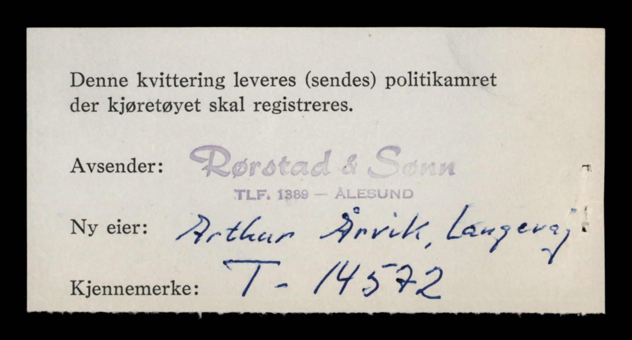 Møre og Romsdal vegkontor - Ålesund trafikkstasjon, AV/SAT-A-4099/F/Fe/L0046: Registreringskort for kjøretøy T 14445 - T 14579, 1927-1998