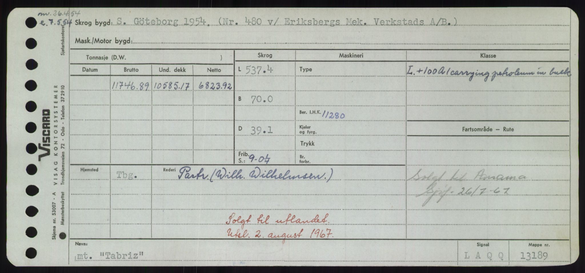 Sjøfartsdirektoratet med forløpere, Skipsmålingen, AV/RA-S-1627/H/Hd/L0038: Fartøy, T-Th, s. 45