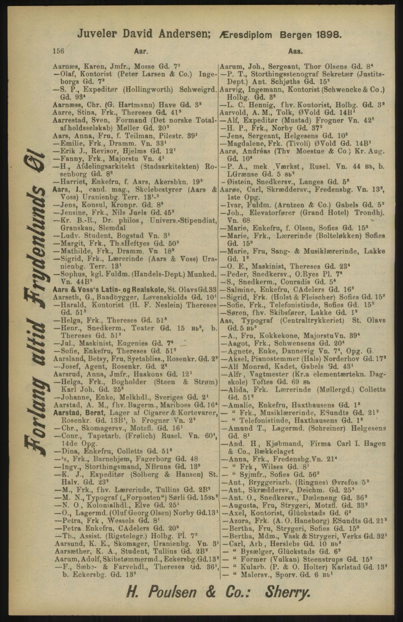 Kristiania/Oslo adressebok, PUBL/-, 1904, s. 156
