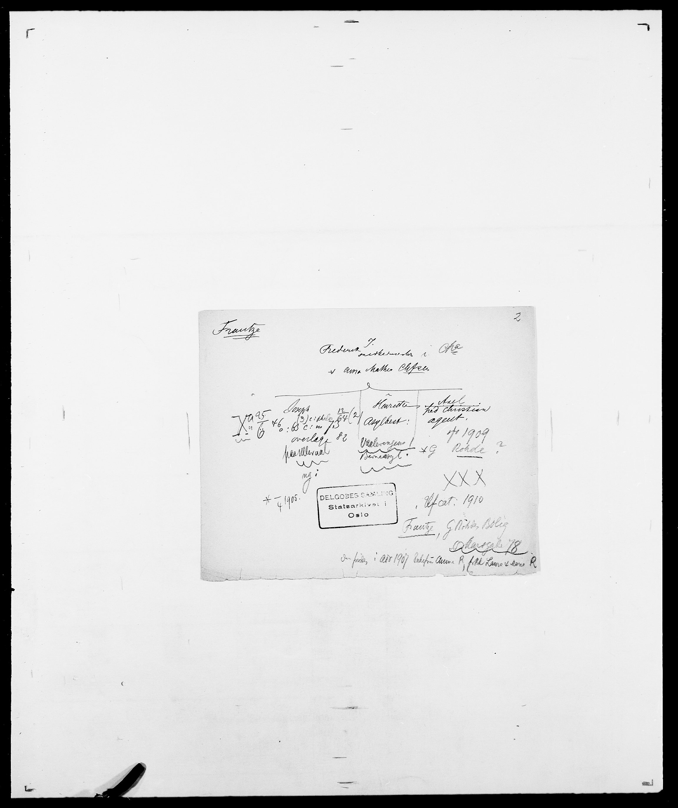 Delgobe, Charles Antoine - samling, SAO/PAO-0038/D/Da/L0012: Flor, Floer, Flohr - Fritzner, s. 706