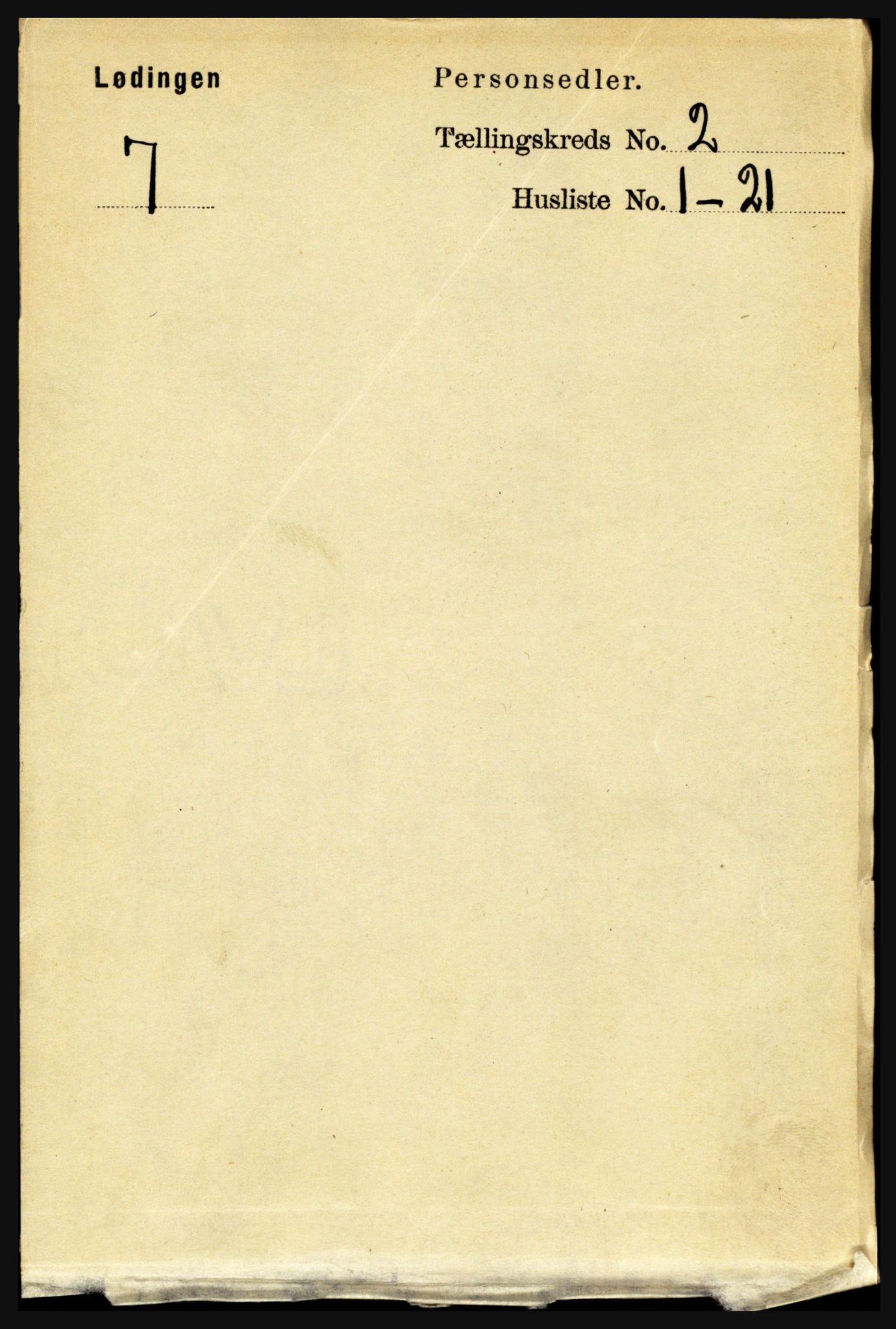 RA, Folketelling 1891 for 1851 Lødingen herred, 1891, s. 734