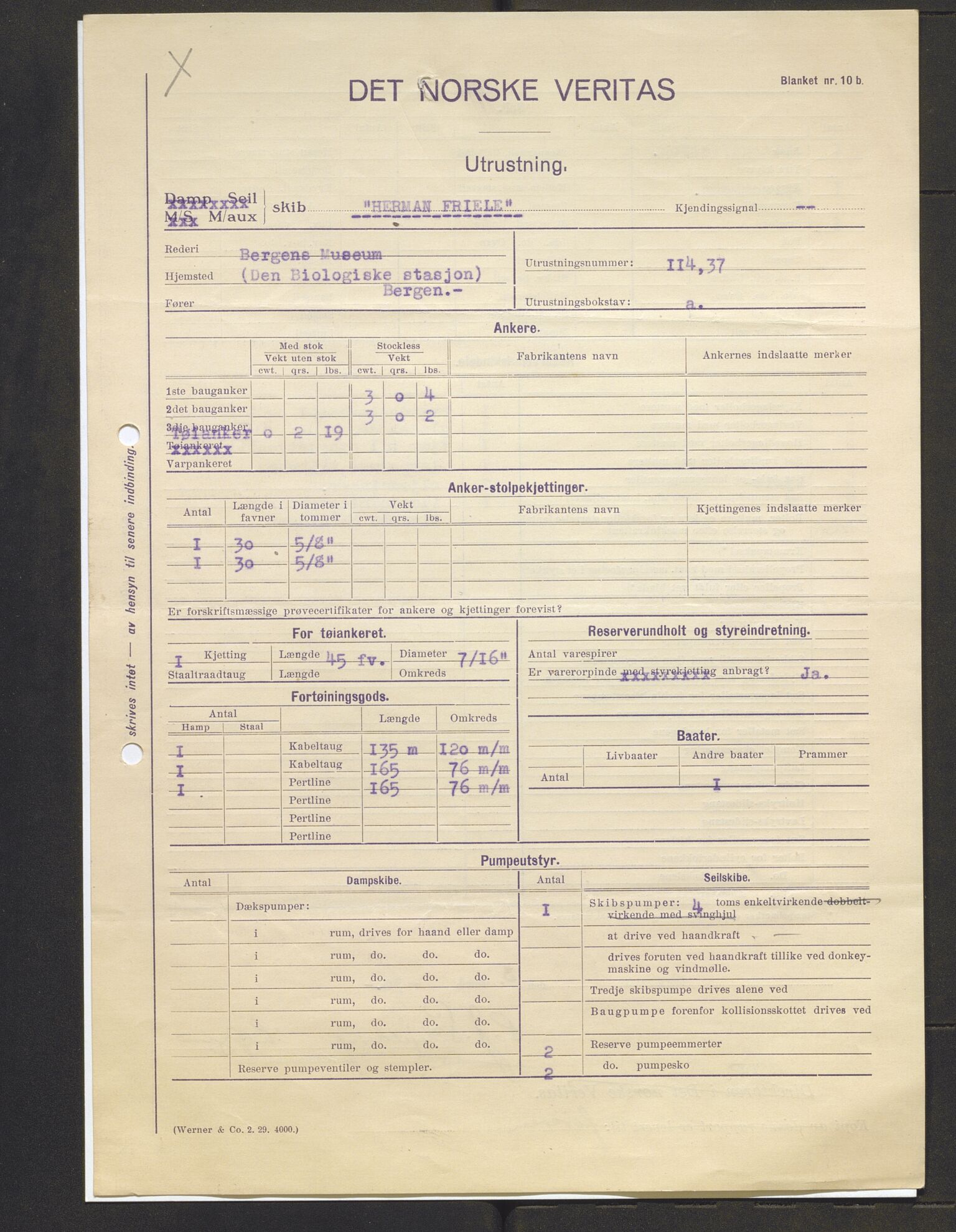 Bergens Museum, AV/SAB-A-17301/13/D/L0002: Korrespondanse , 1928-1940, s. 283