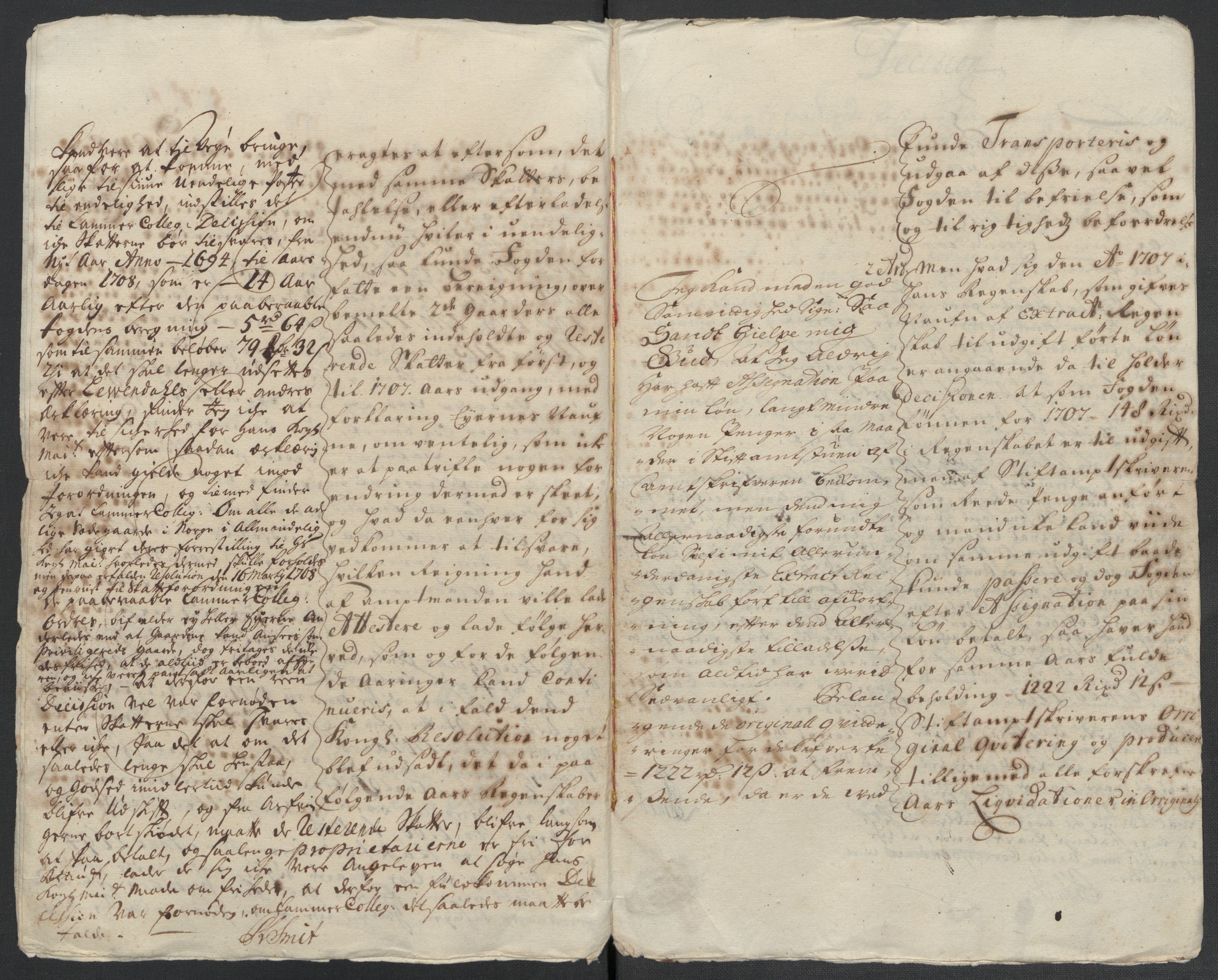 Rentekammeret inntil 1814, Reviderte regnskaper, Fogderegnskap, AV/RA-EA-4092/R66/L4581: Fogderegnskap Salten, 1707-1710, s. 154