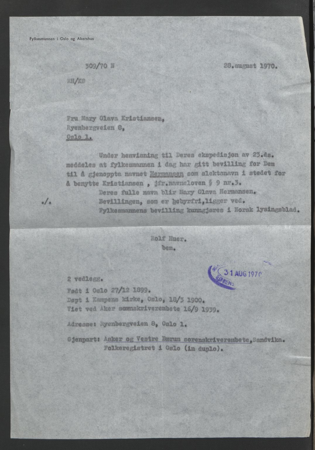 Aker sorenskriveri, SAO/A-10895/L/Lc/Lcb/L0012: Vigselprotokoll, 1939-1940