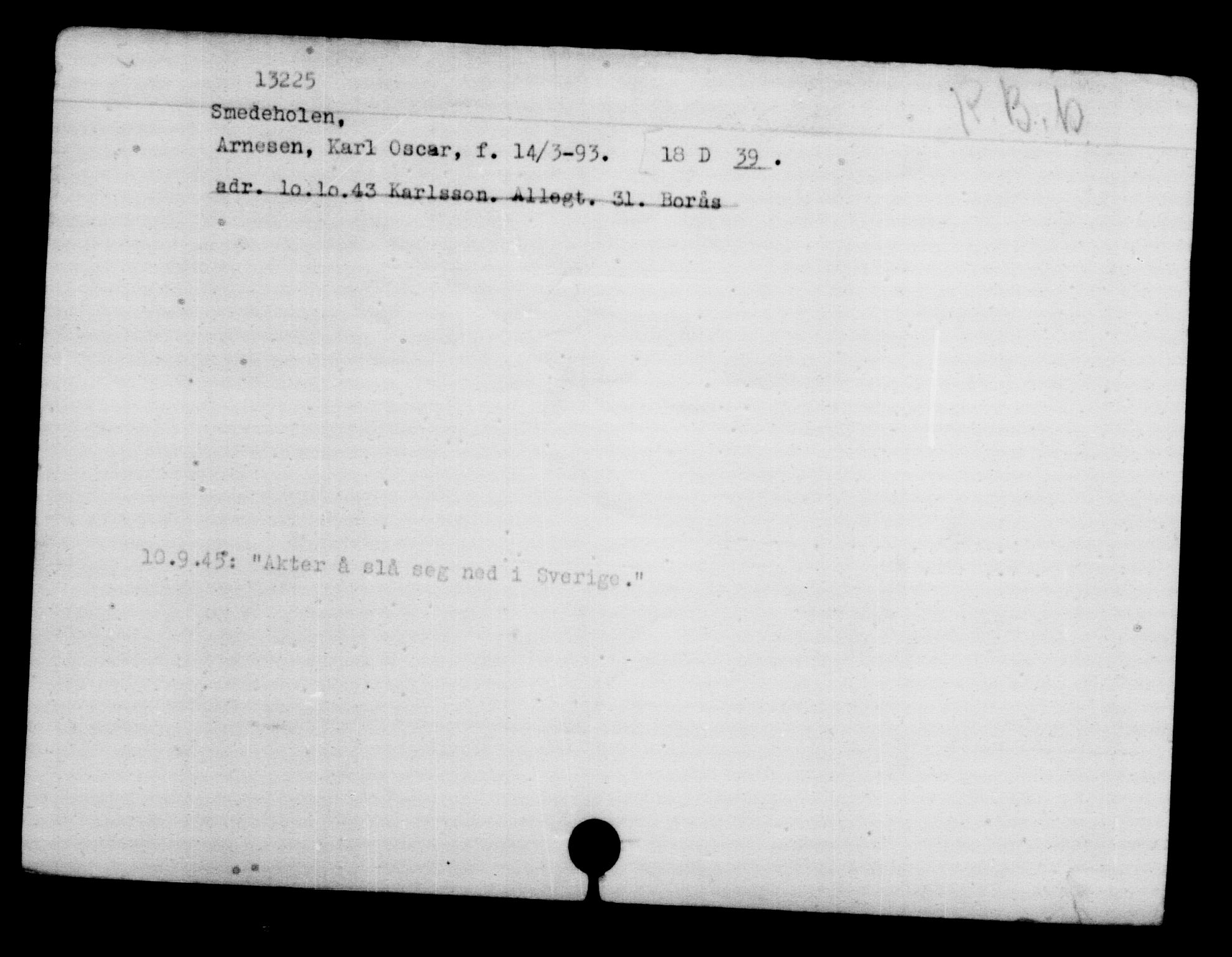 Den Kgl. Norske Legasjons Flyktningskontor, AV/RA-S-6753/V/Va/L0007: Kjesäterkartoteket.  Flyktningenr. 12700-15723, 1940-1945, s. 605