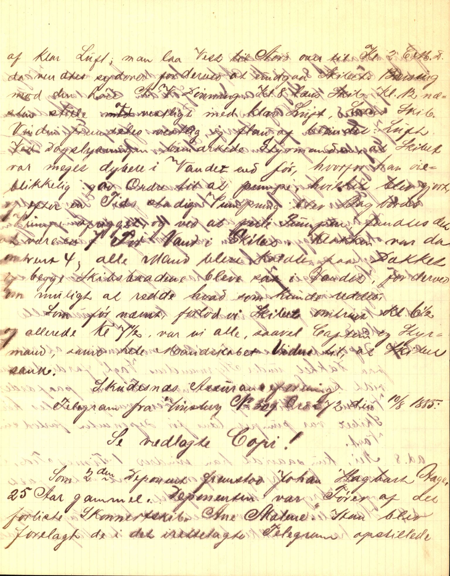 Pa 63 - Østlandske skibsassuranceforening, VEMU/A-1079/G/Ga/L0018/0002: Havaridokumenter / Anne Malene, Væni, Øgir, Fredrikke, Fredrik Stang, 1885, s. 41