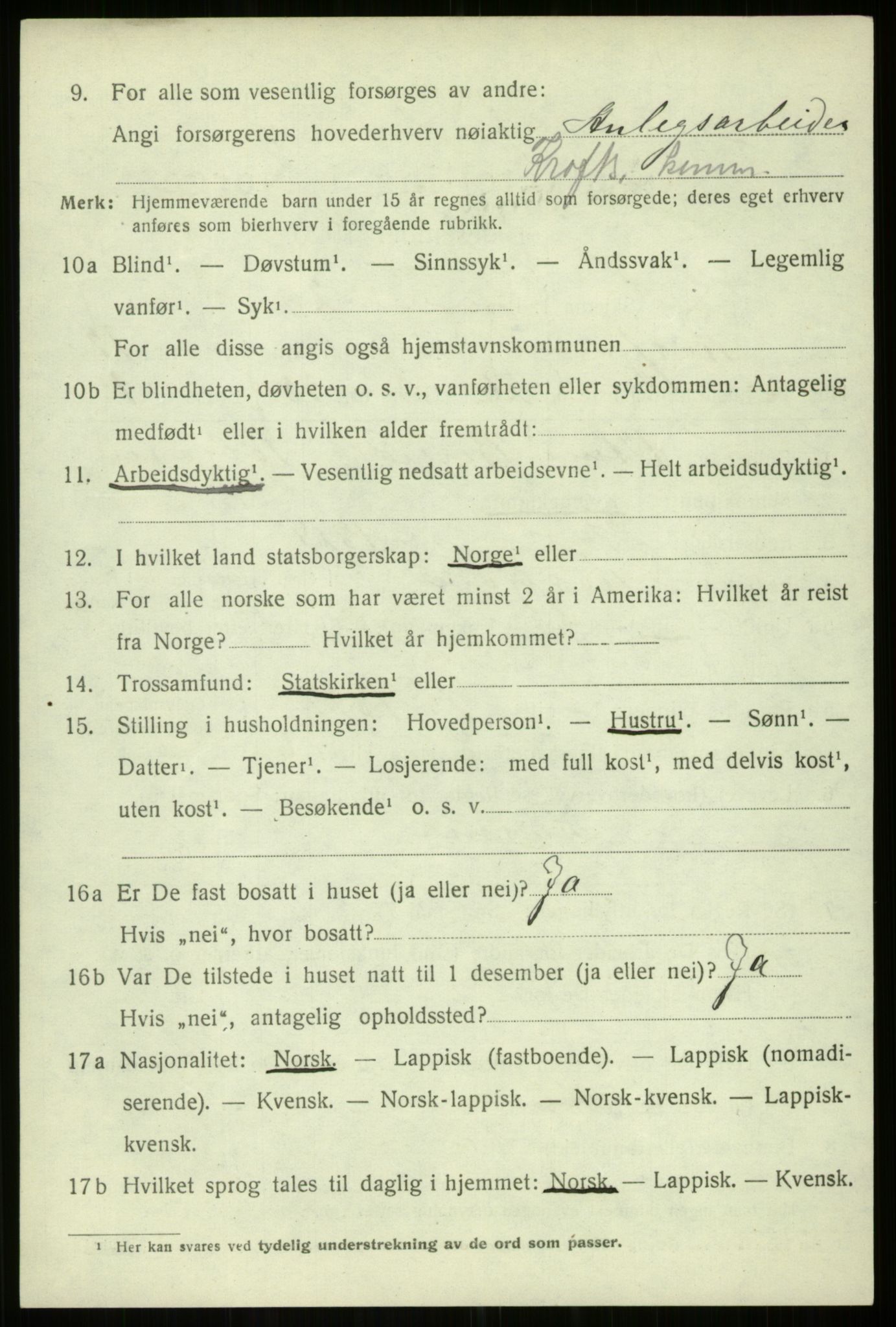 SATØ, Folketelling 1920 for 1911 Kvæfjord herred, 1920, s. 5968