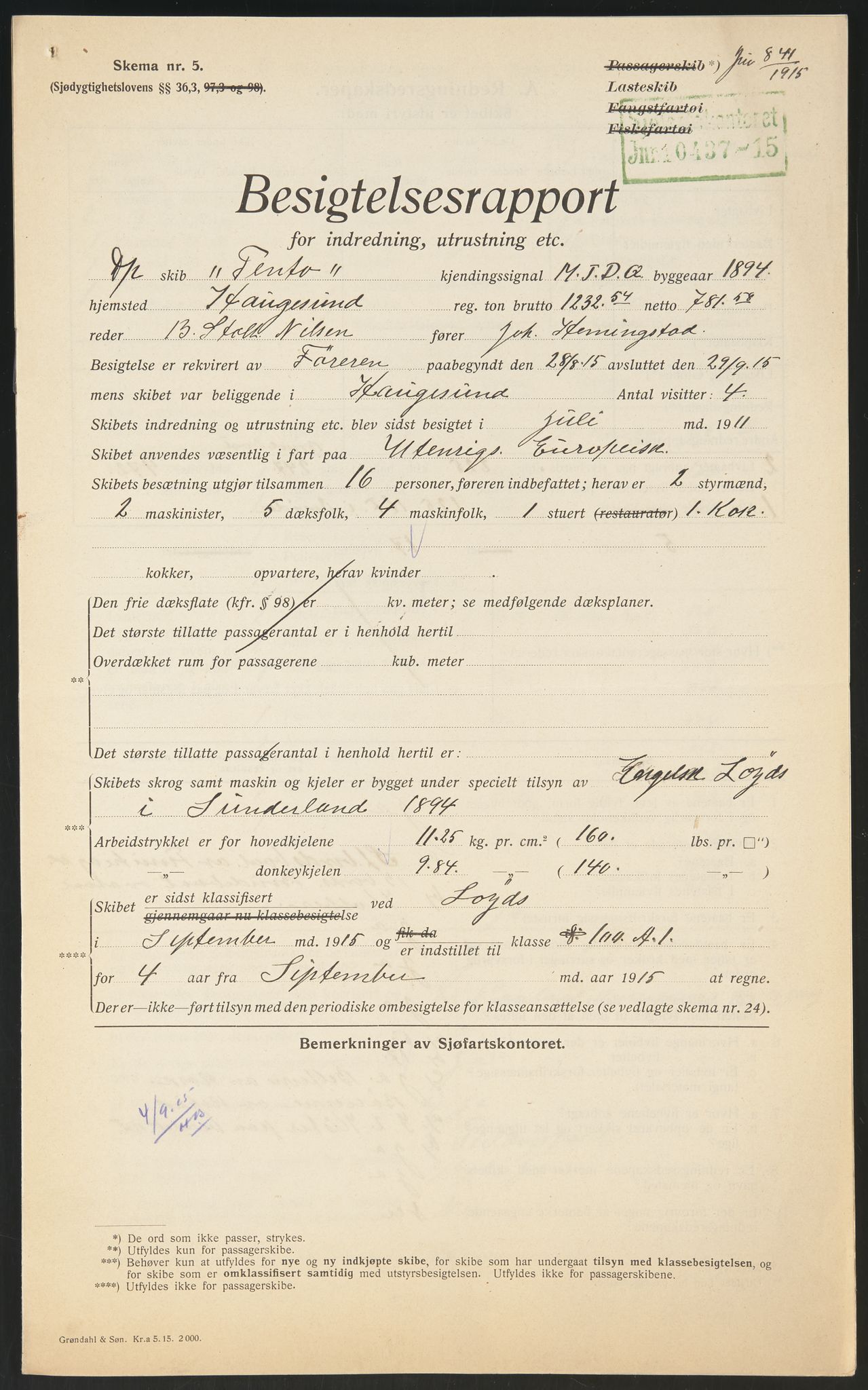 Sjøfartsdirektoratet med forløpere, skipsmapper slettede skip, RA/S-4998/F/Fa/L0586: --, 1894-1935, s. 330